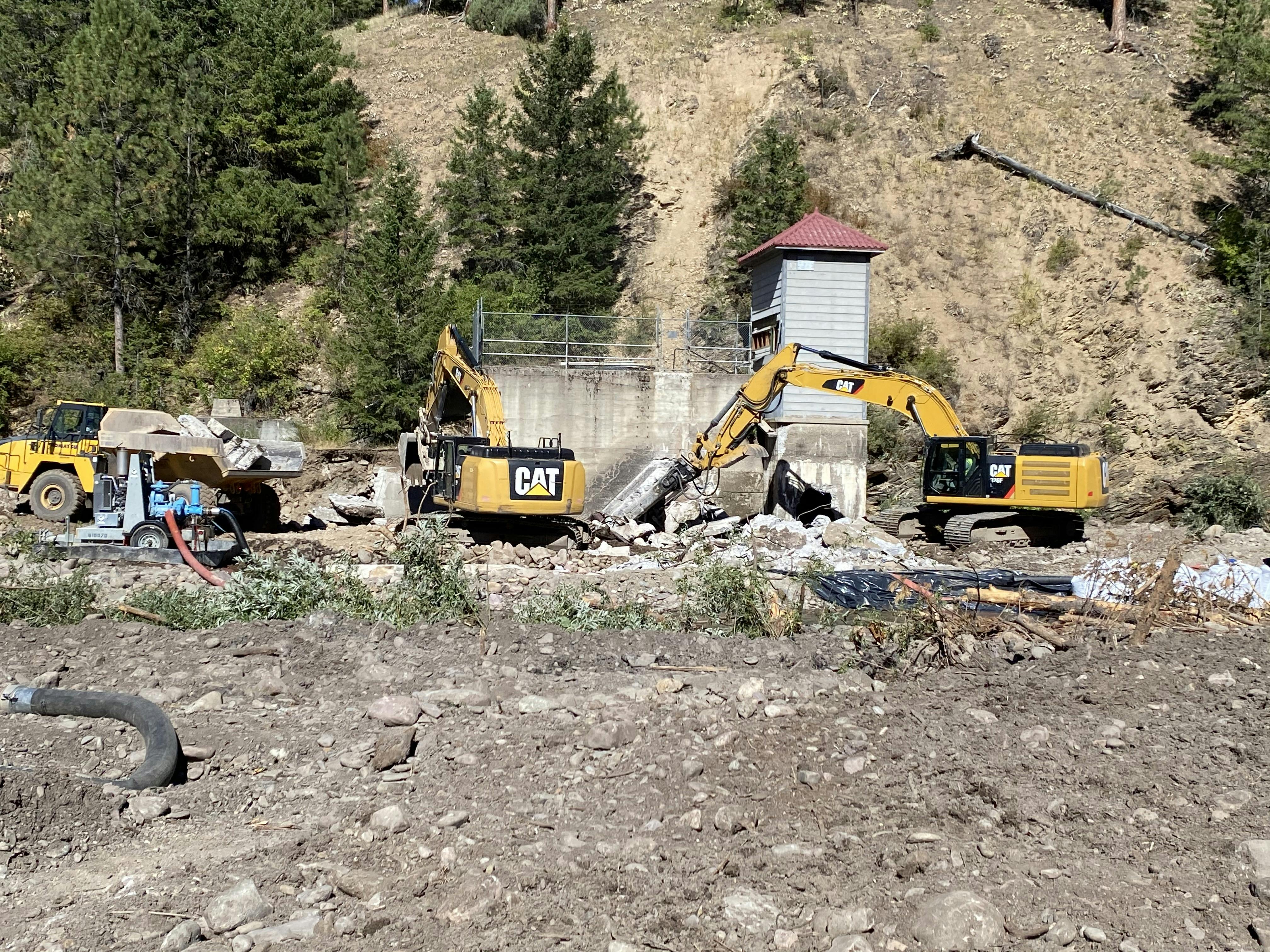 Dam Structure Removal August 10, 2020