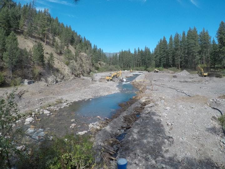Creek Excavation Starting to Wrap up