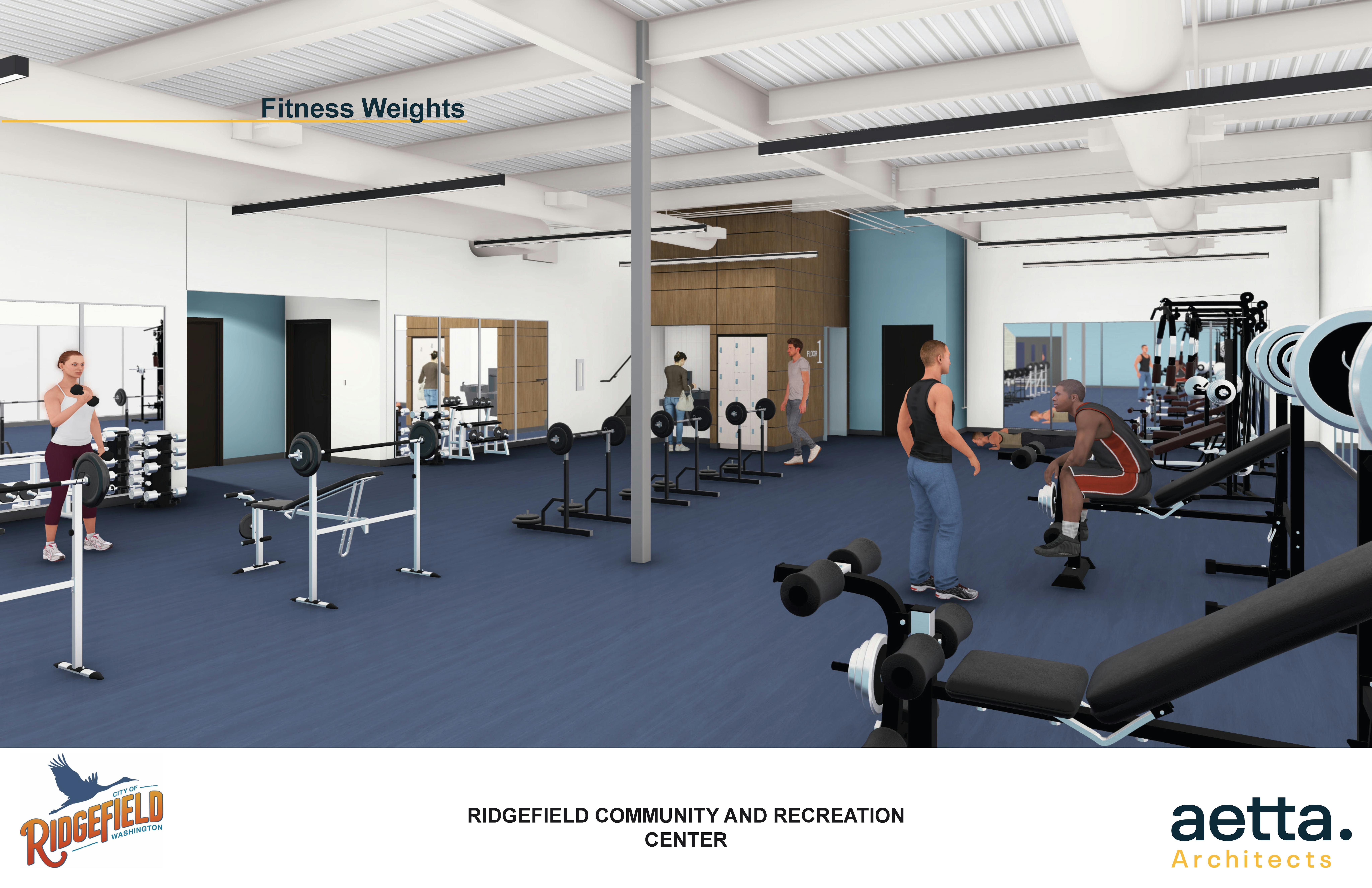 Weight Fitness Area Design Rendering