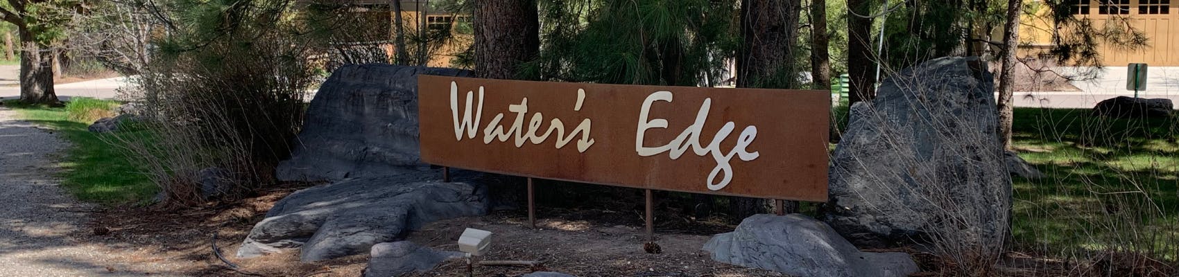 Water's Edge subdivision sign