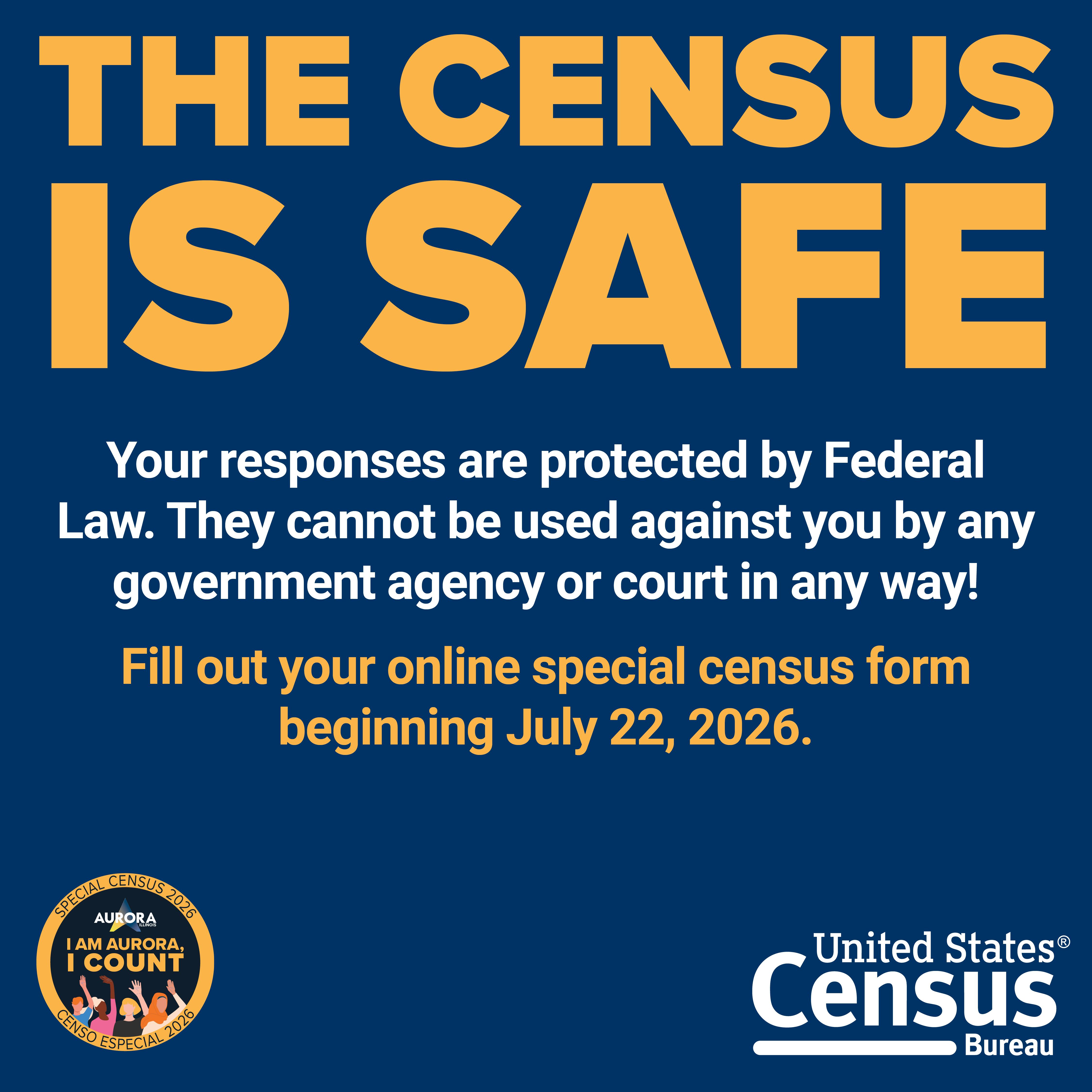 Your Special Census Response Is Safe and Protected!