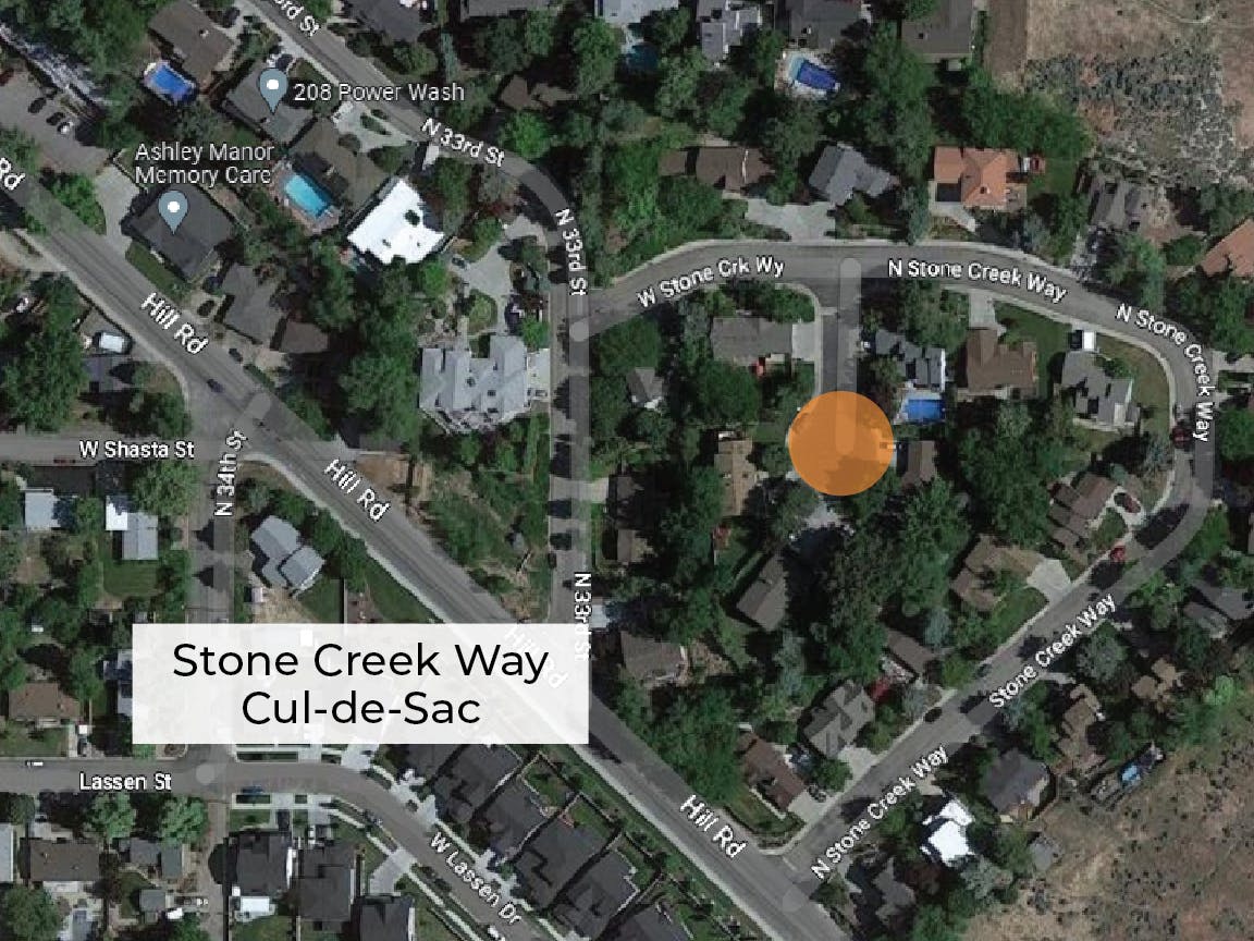 Stone Creek Cul-de-Sac Map