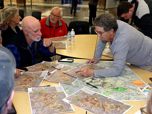 Community Members at the Vint Hill Corridor Small Area Plan Kickoff Meeting