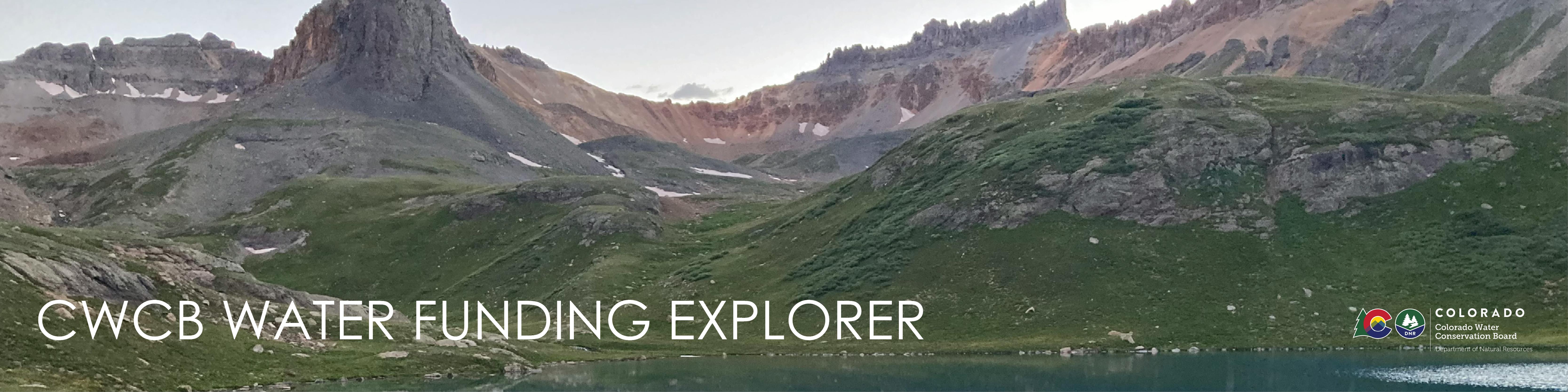 A high alpine mountain range and lake