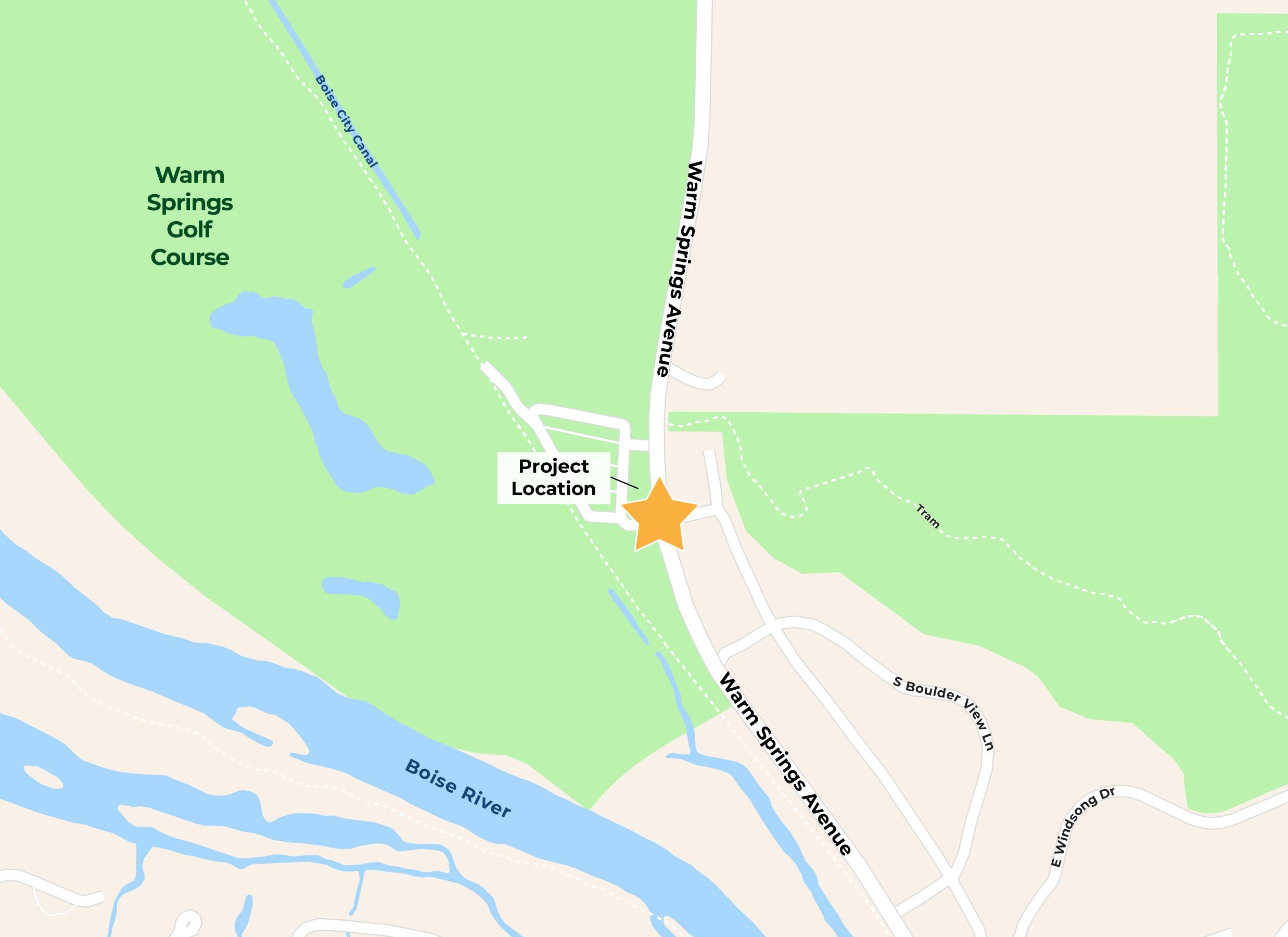 Warm Springs RRFB Project Location