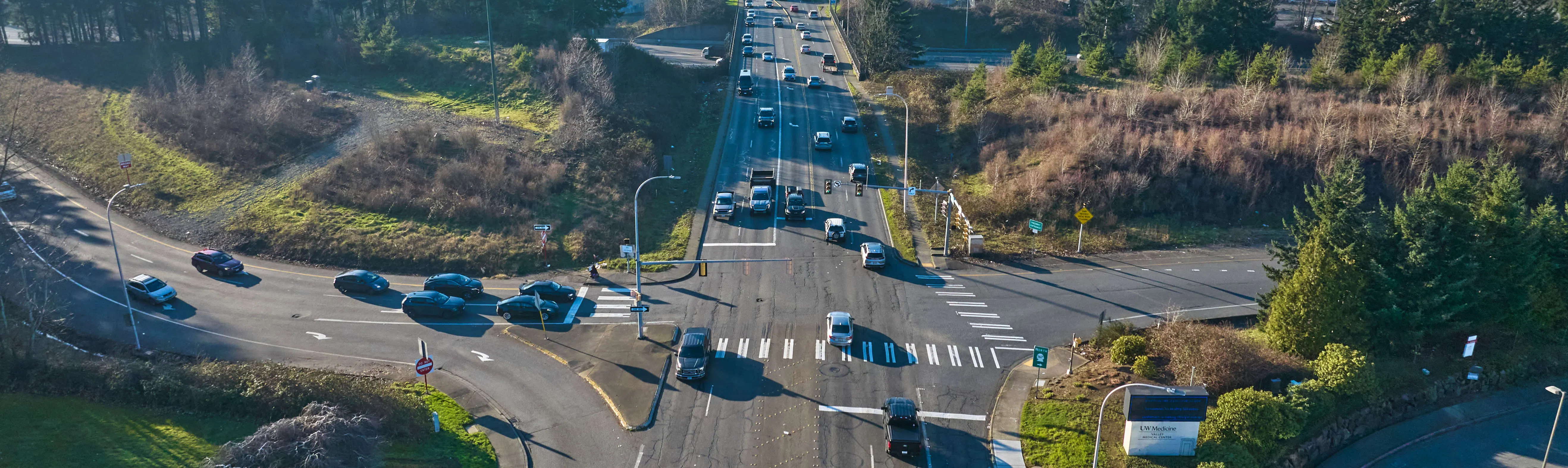 Drone view of SW 43rd Street 