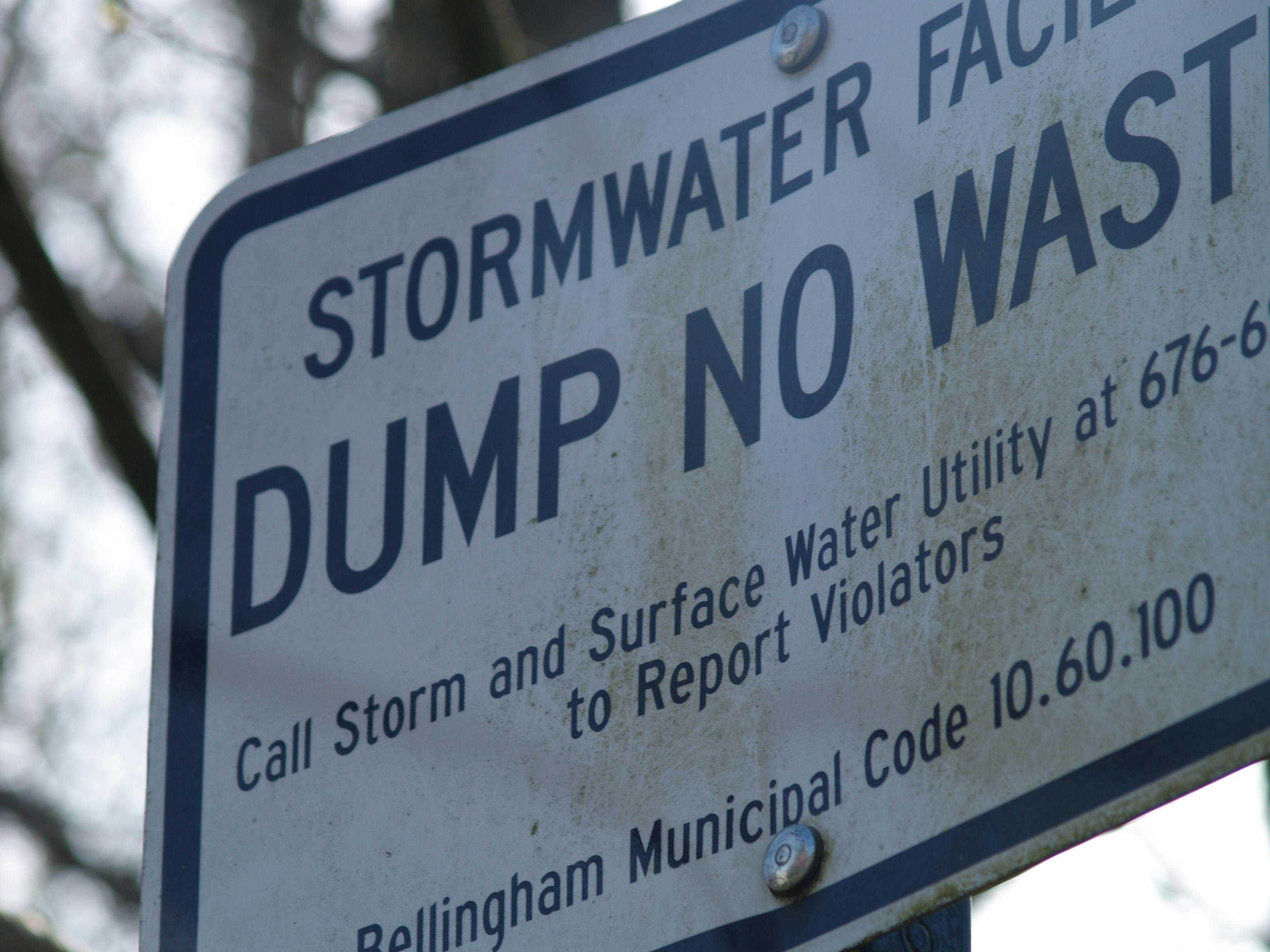 Dump No Waste Sign 2008