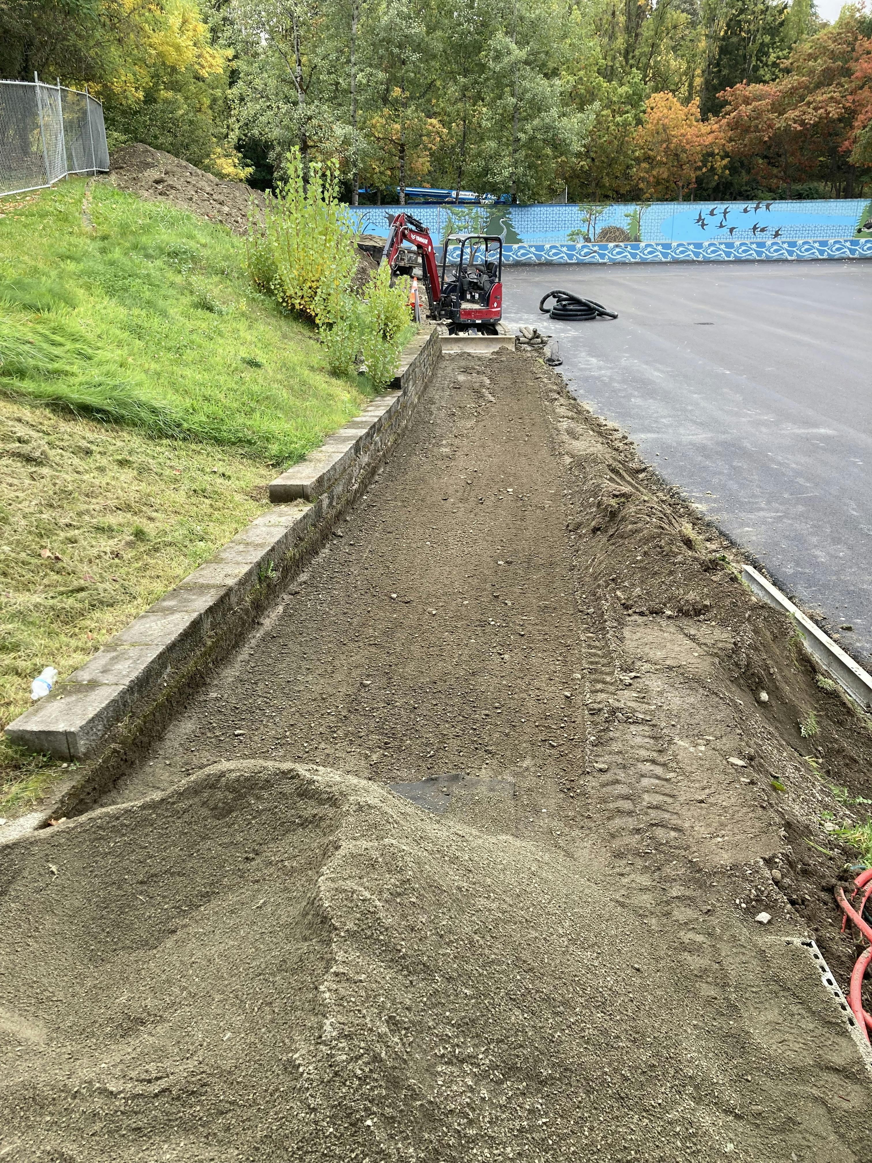 Refreshing the existing gravel path