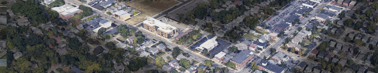 Aerial of First & Grandview District