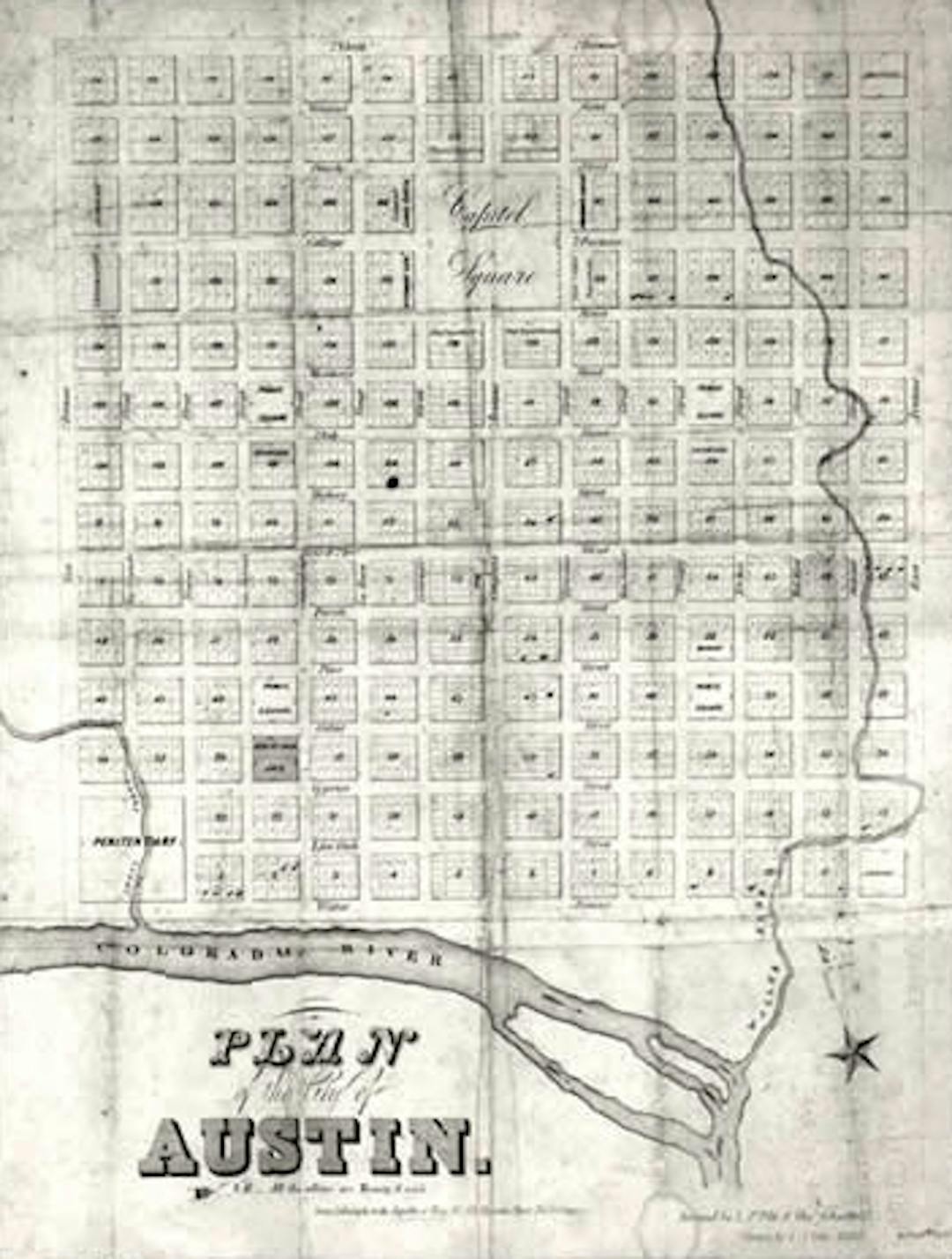 1839 Plan of Austin