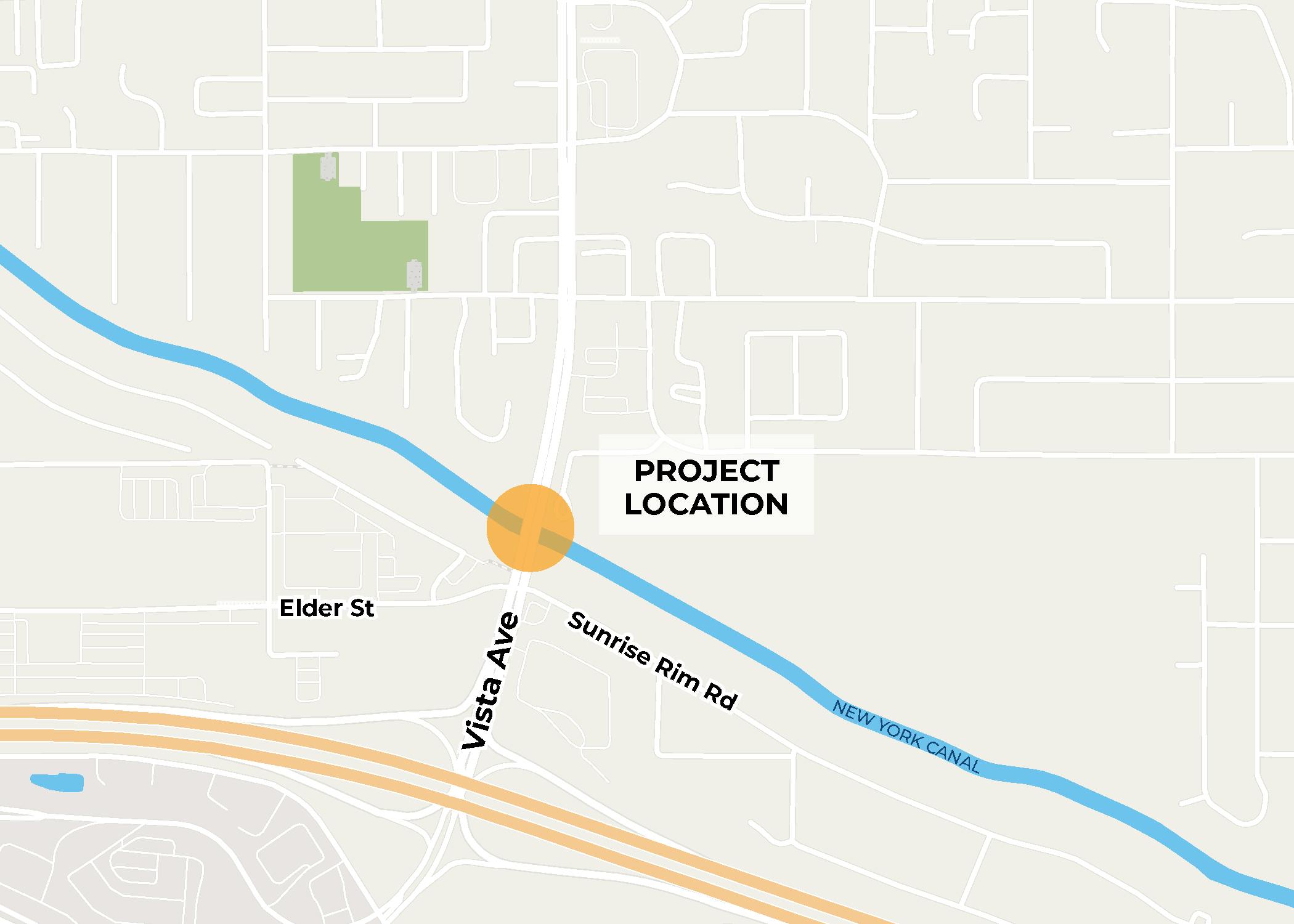 Vista Avenue Bridge Project Map