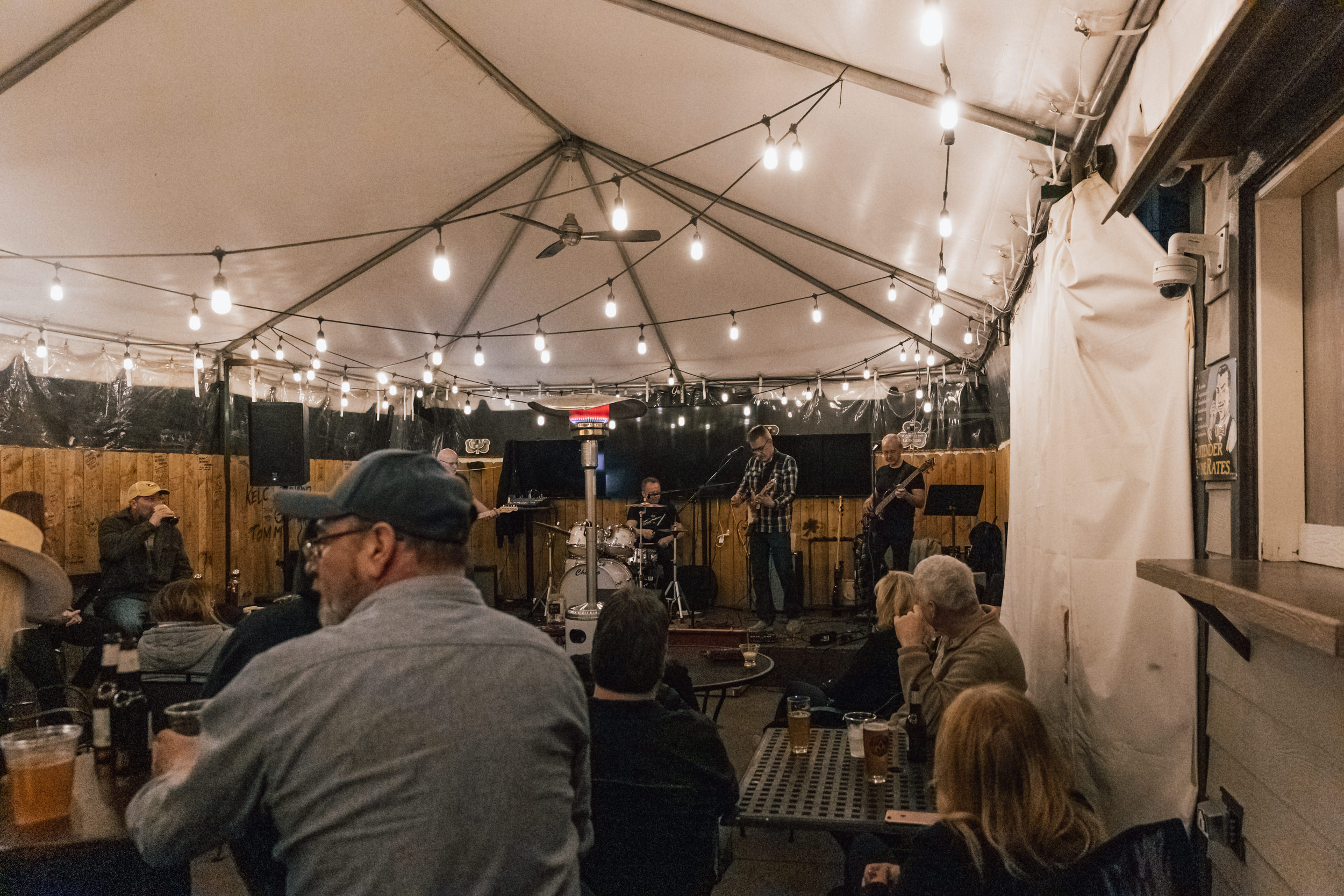 Outdoor dining and gathering areas