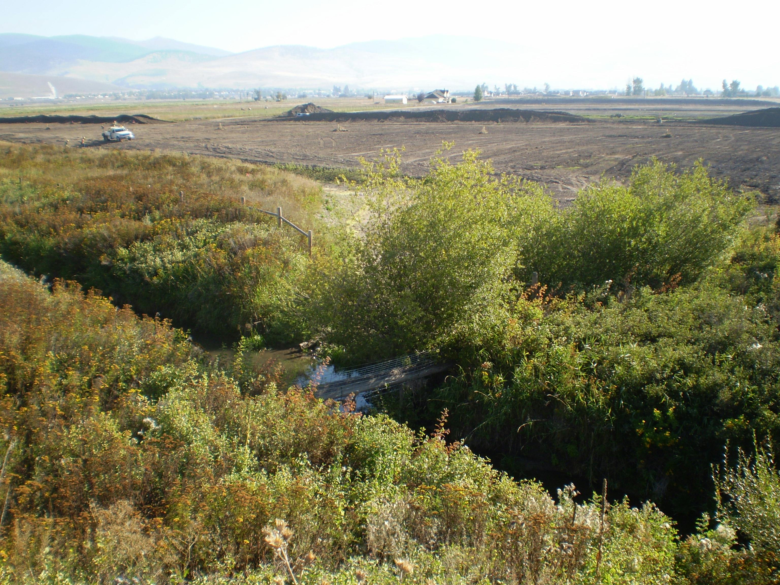 End of ditch dumping into Grant Creek - 2009.
