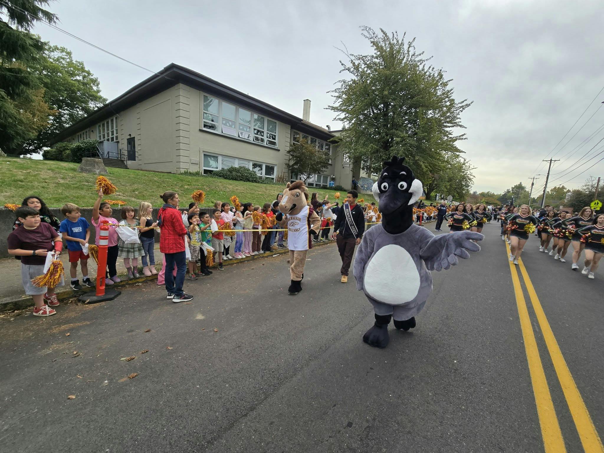 Millie at Milwaukie High School Homecoming Parade