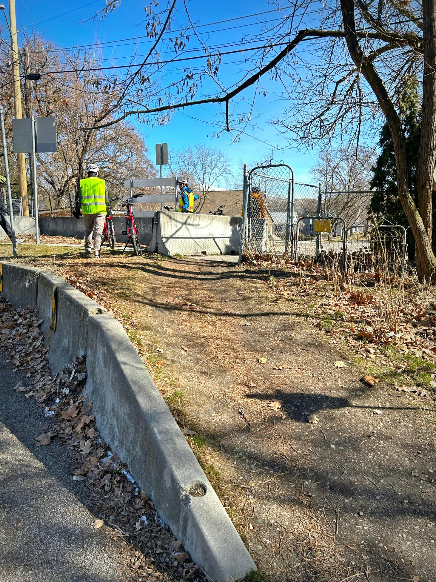 The bridge at Flume Street Bend
