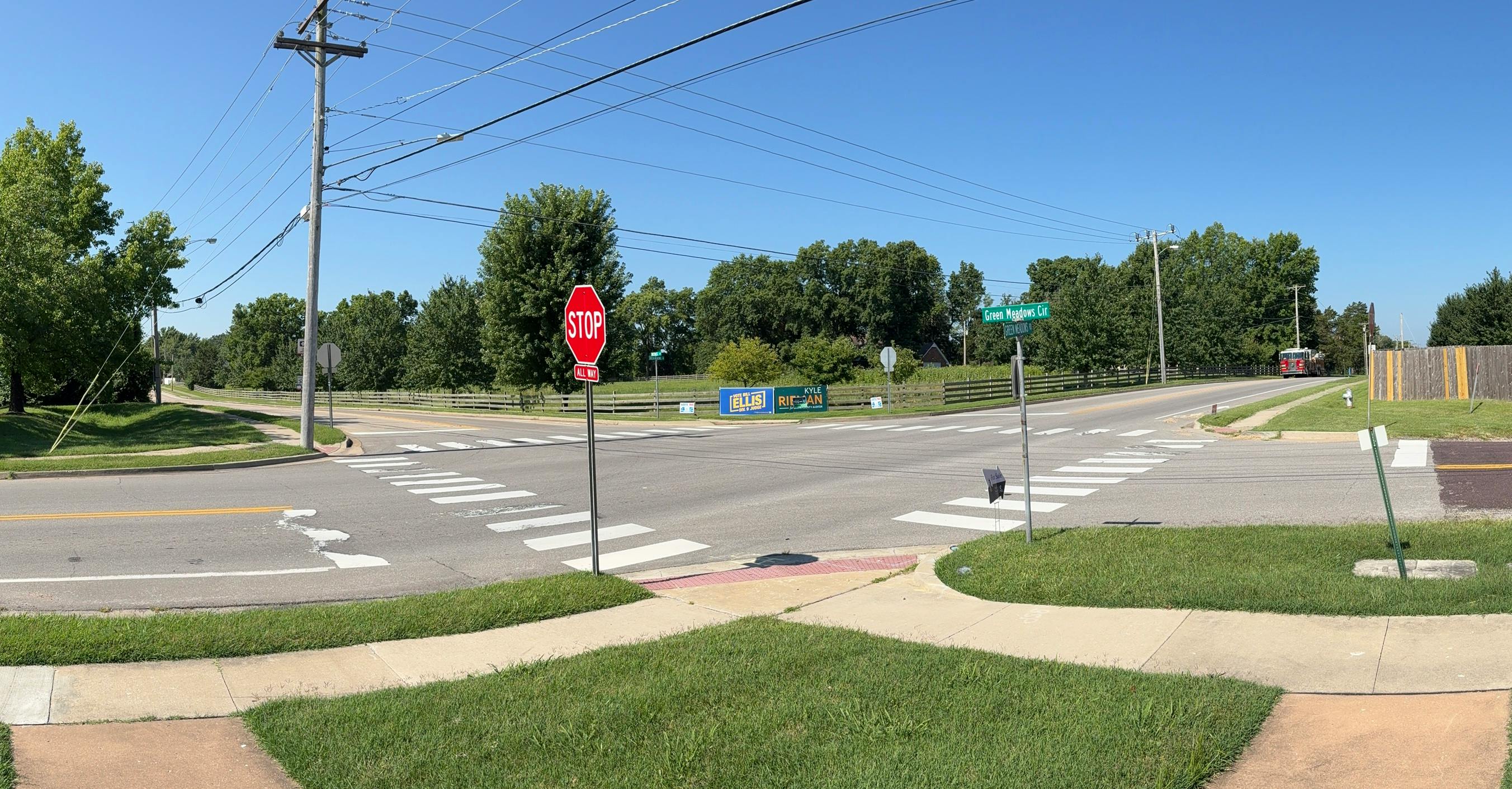 Green Meadows Bethel intersection 1.JPG