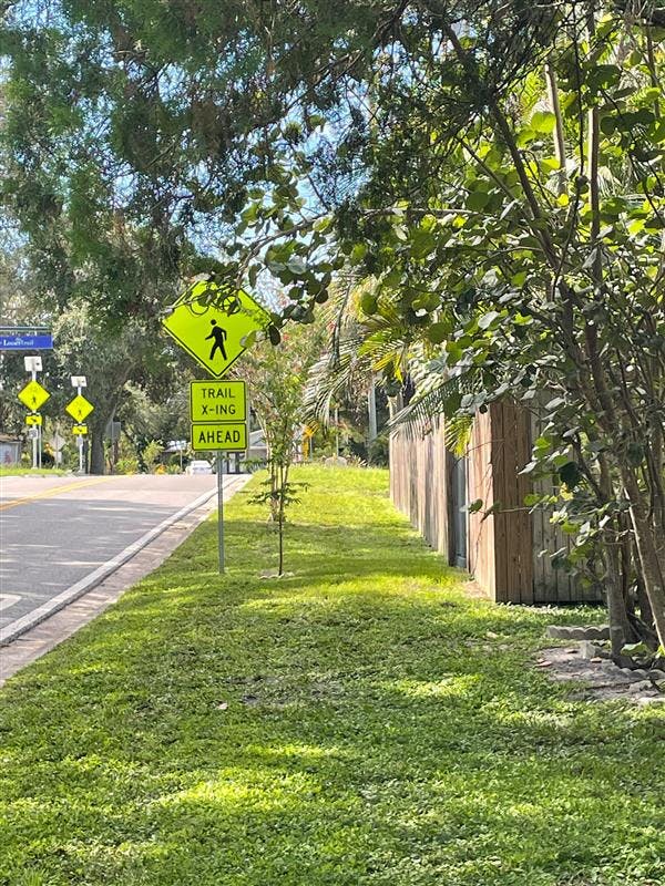 No sidewalks on the west side of Shade Avenue