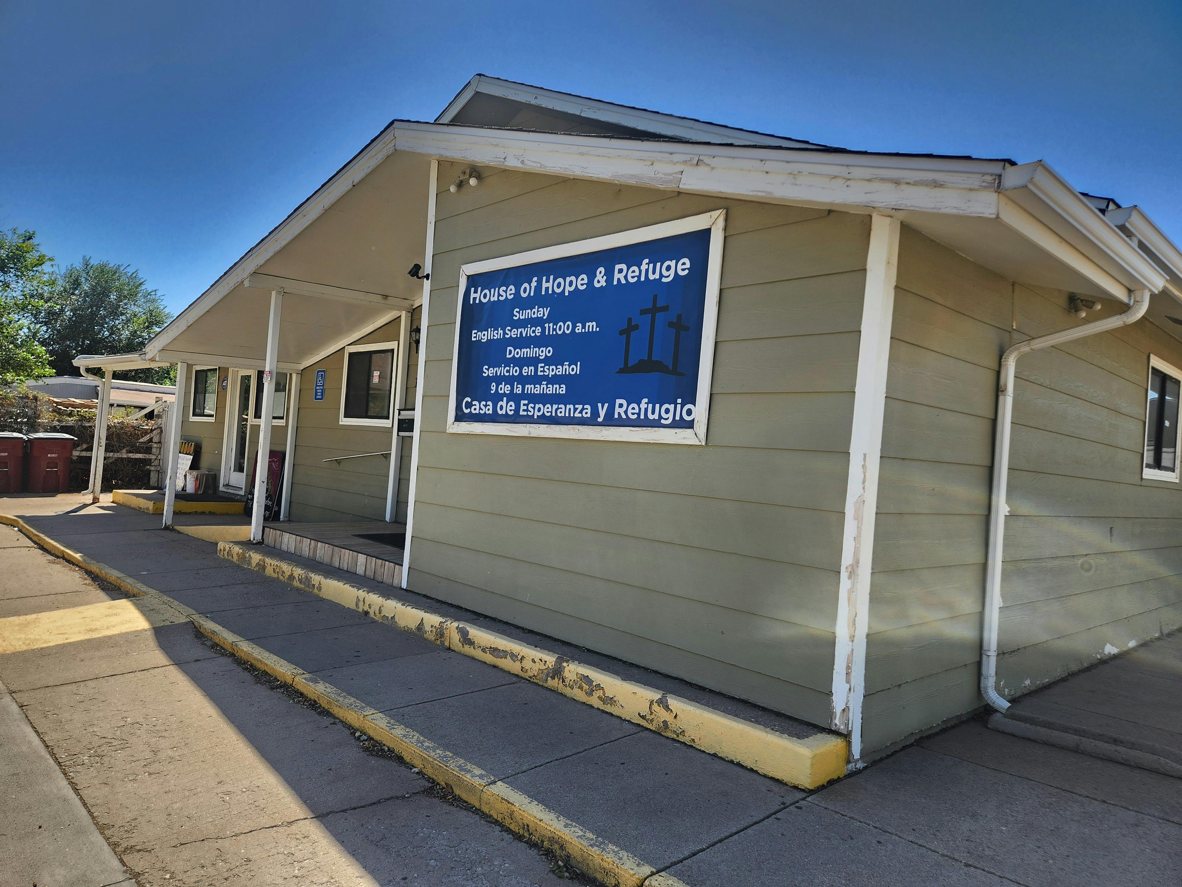 House of Hope and Refuge exterior in Spanish Colony.