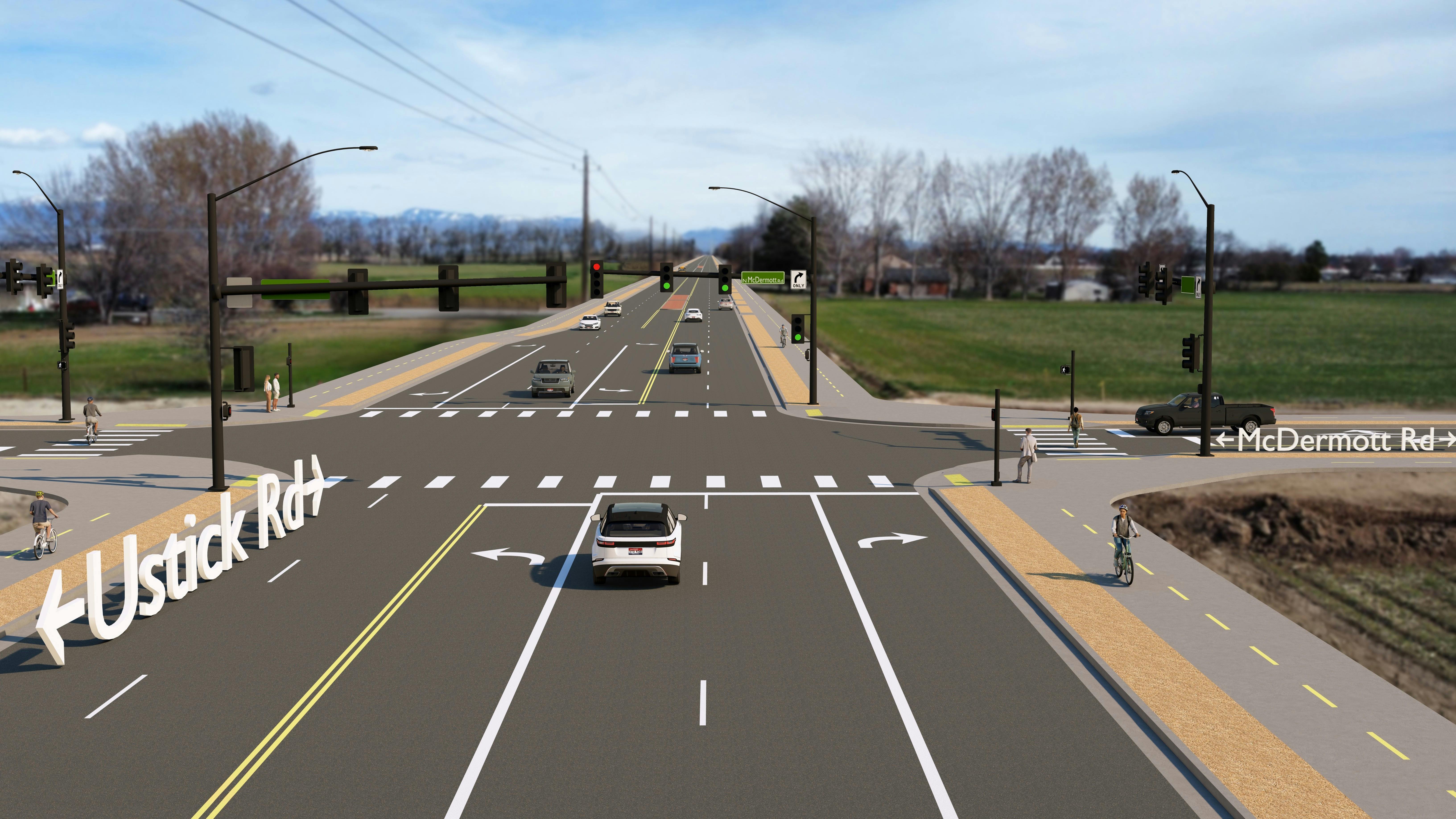 Ustick Road, McDermott Road to Black Cat Road | ACHD Engage