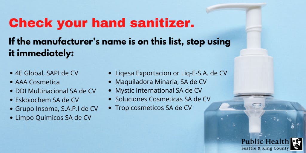 Check Your Hand Sanitizer