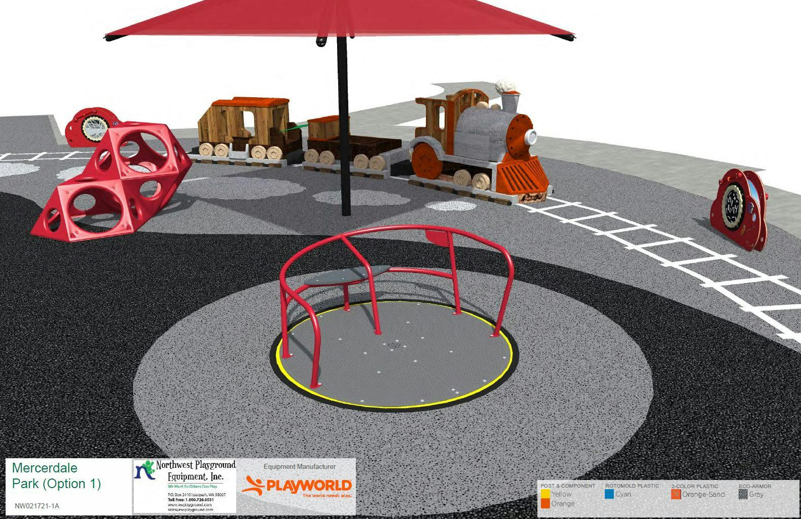 Proposed Playground Replacement - Rendering #5
