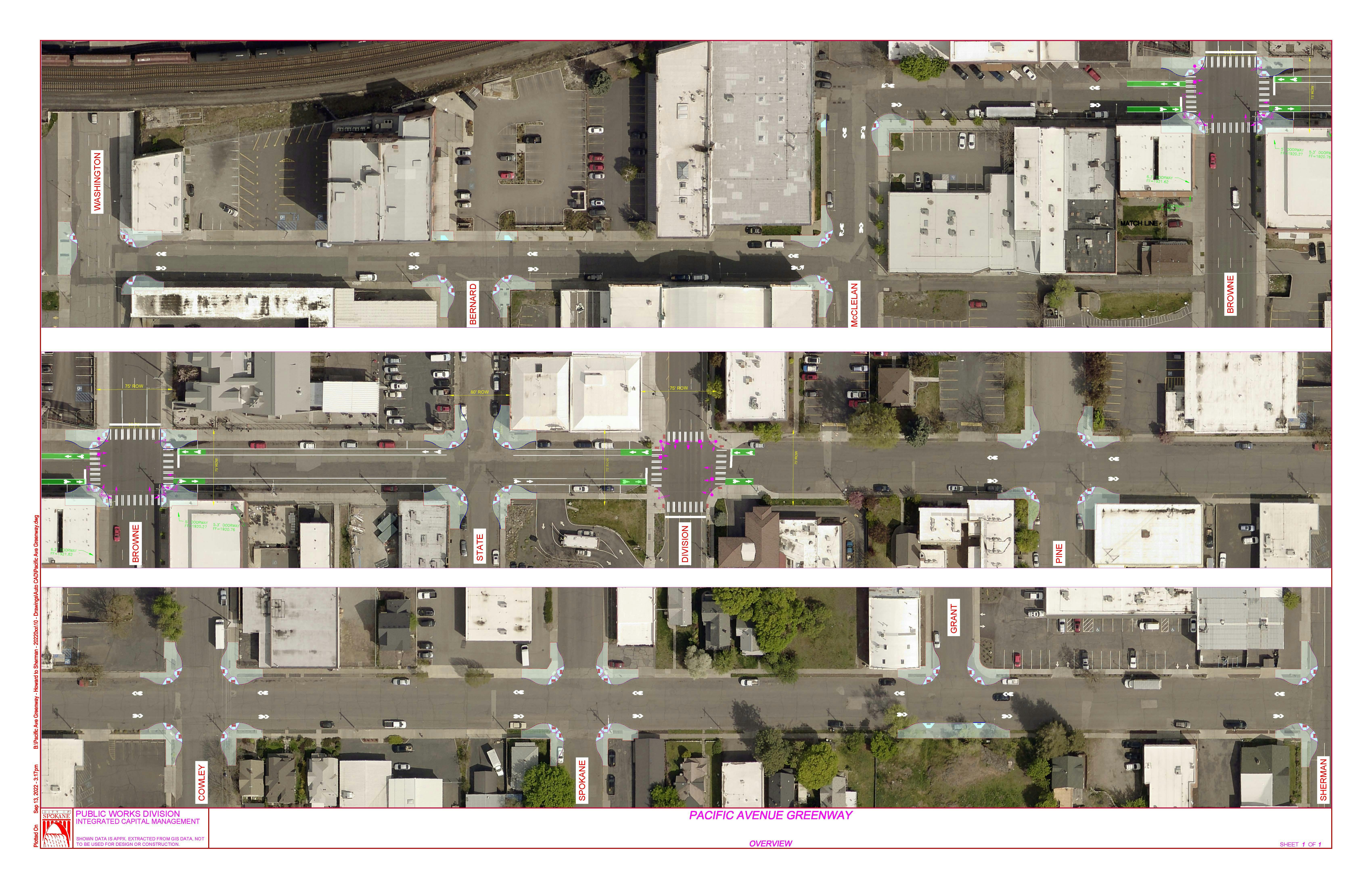 Anticipated street improvements