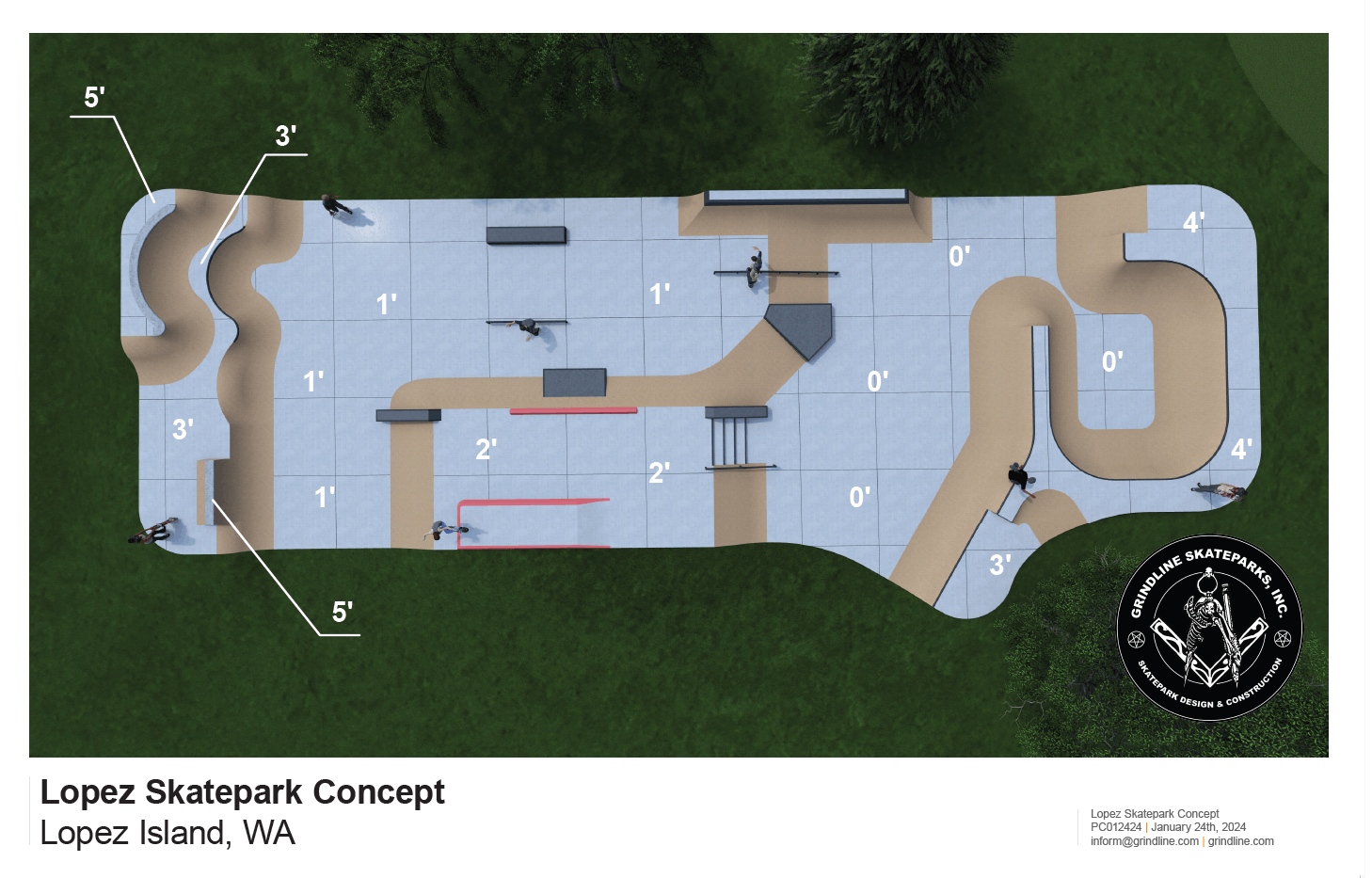 Lopez Skatepark final design