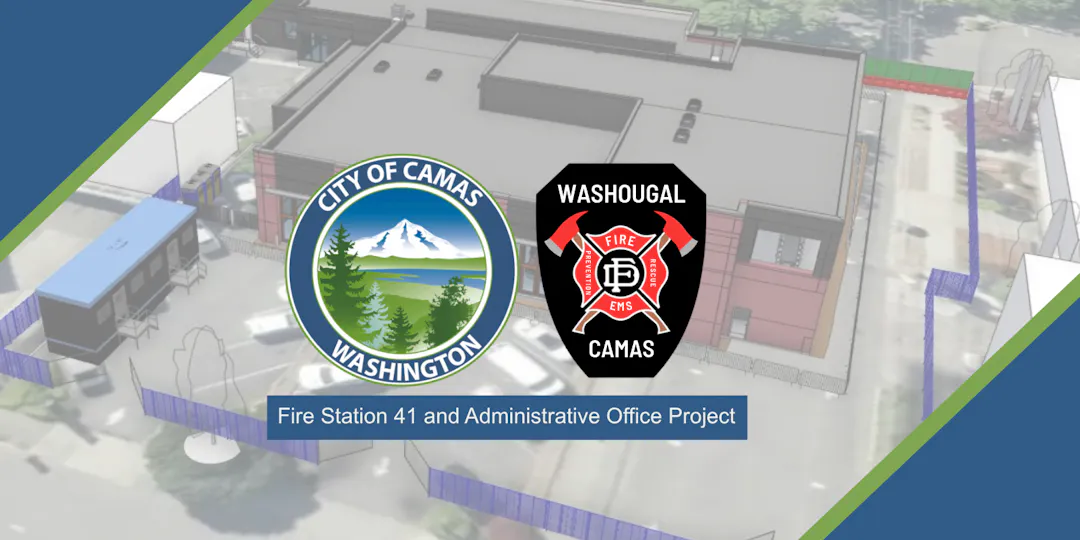 Rendering of Construction Site Logistics, Fencing, Work Trailer, and Future Facility "Mock" Model