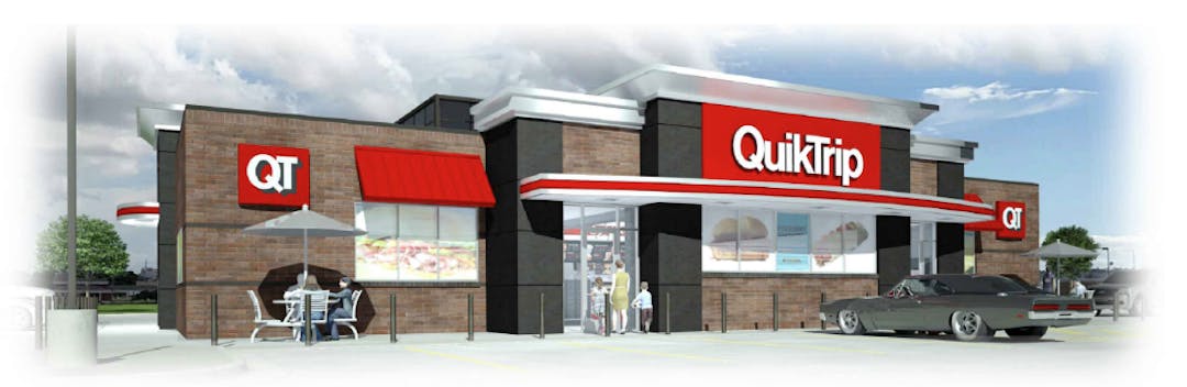 Conceptual rendering of the new QuickTrip convenience store
