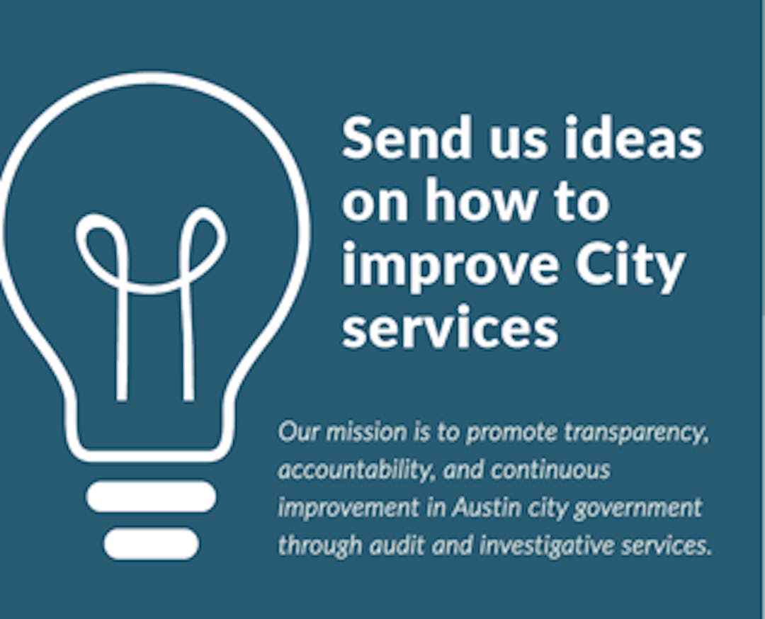Submit Your Audit Ideas We Want Your Input On How To Improve Austin Speakup Austin