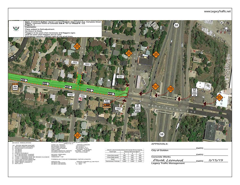 Washington Avenue Road Closures, March 2019