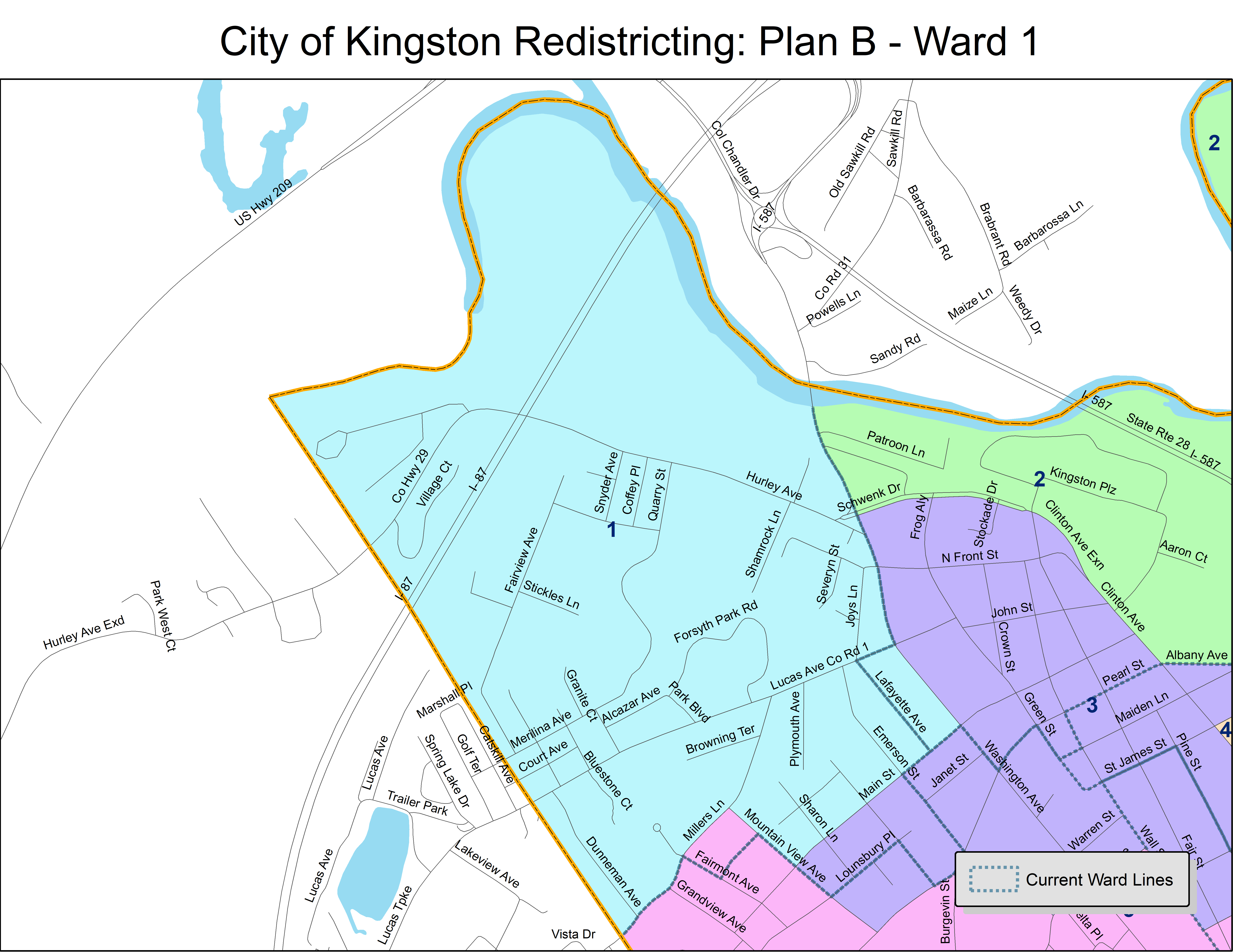 Plan B - More Compact | City Of Kingston Redistricting | EngageKingston.com