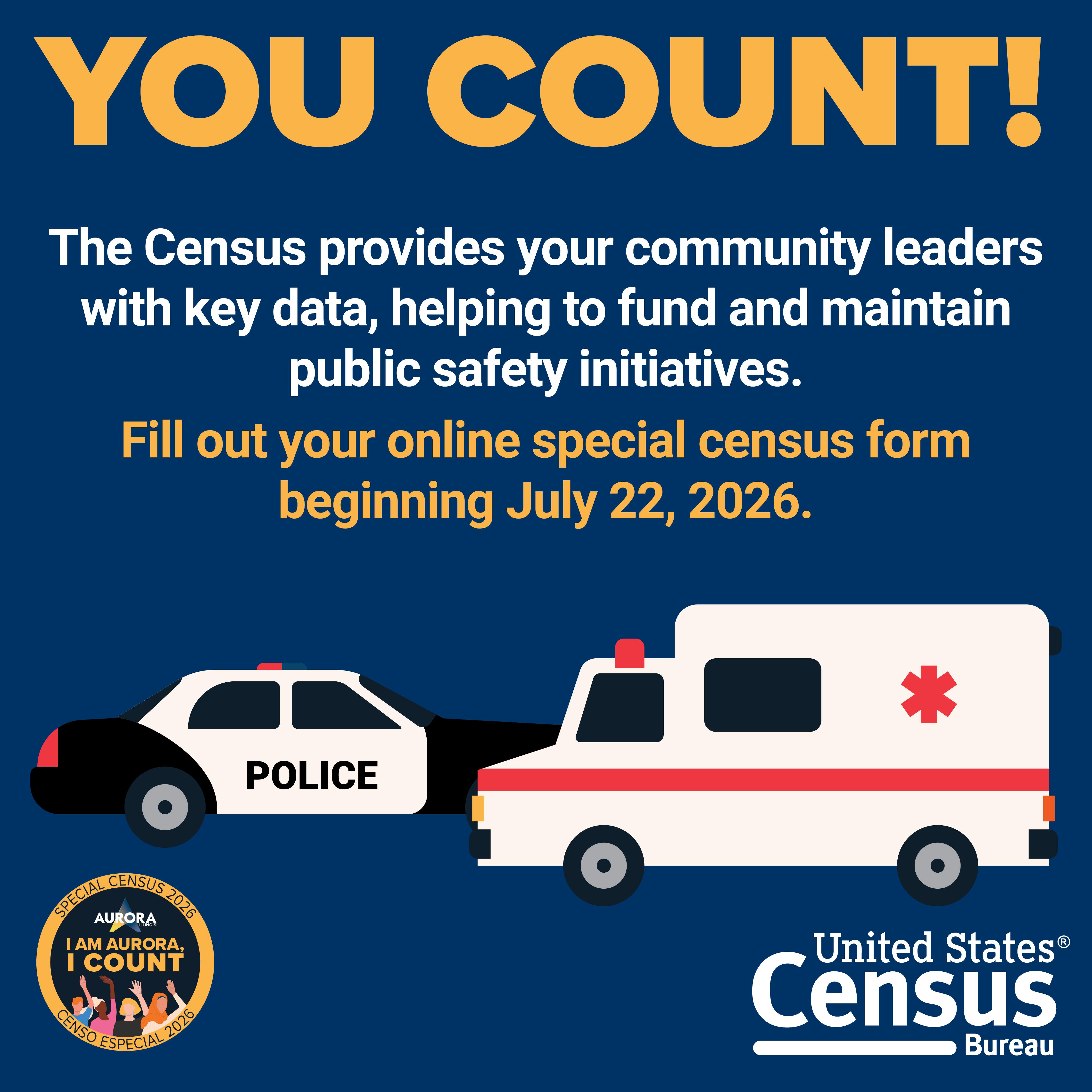 Support Our Public Safety Personnel: Complete The Special Census Today!