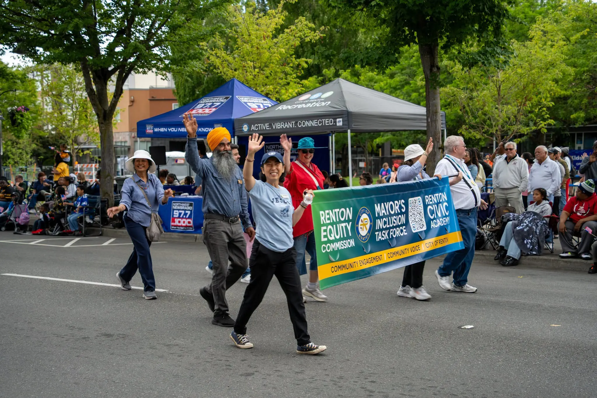 Image of Banner Carried at Renton River Days Parade 2026
