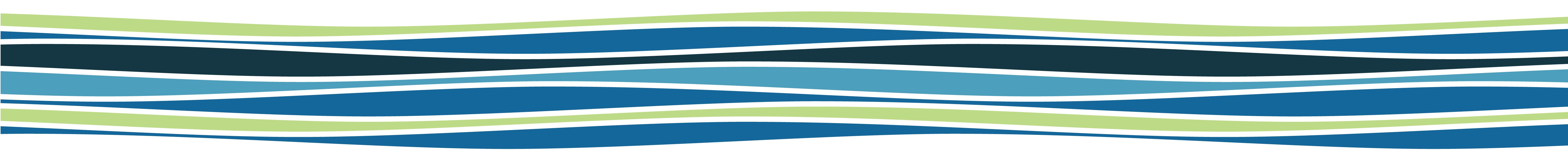 Decorative pattern of abstract wave shapes in blue and green