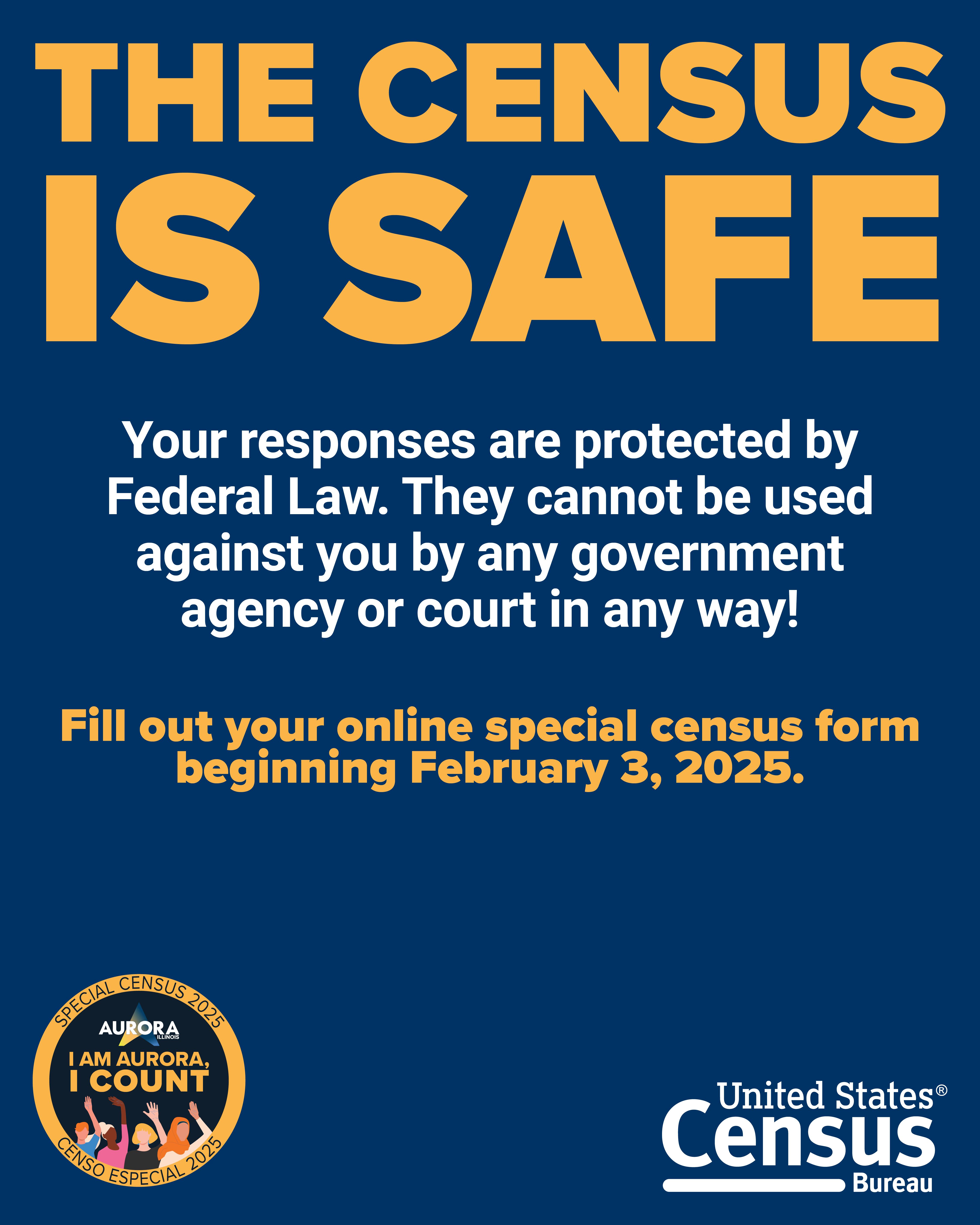 Your Special Census Response Is Safe and Protected!