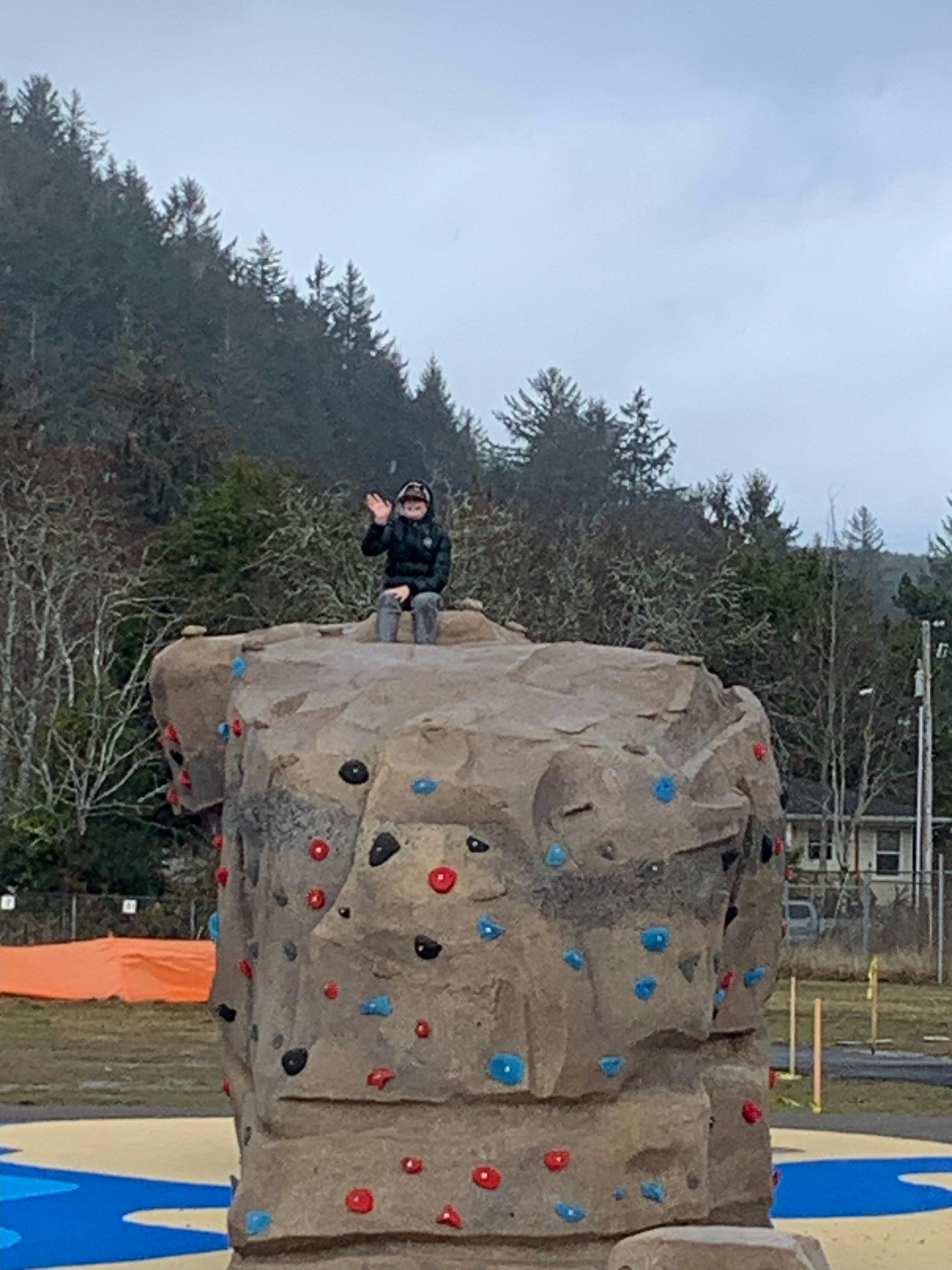 Child on Rockwall at SCDP