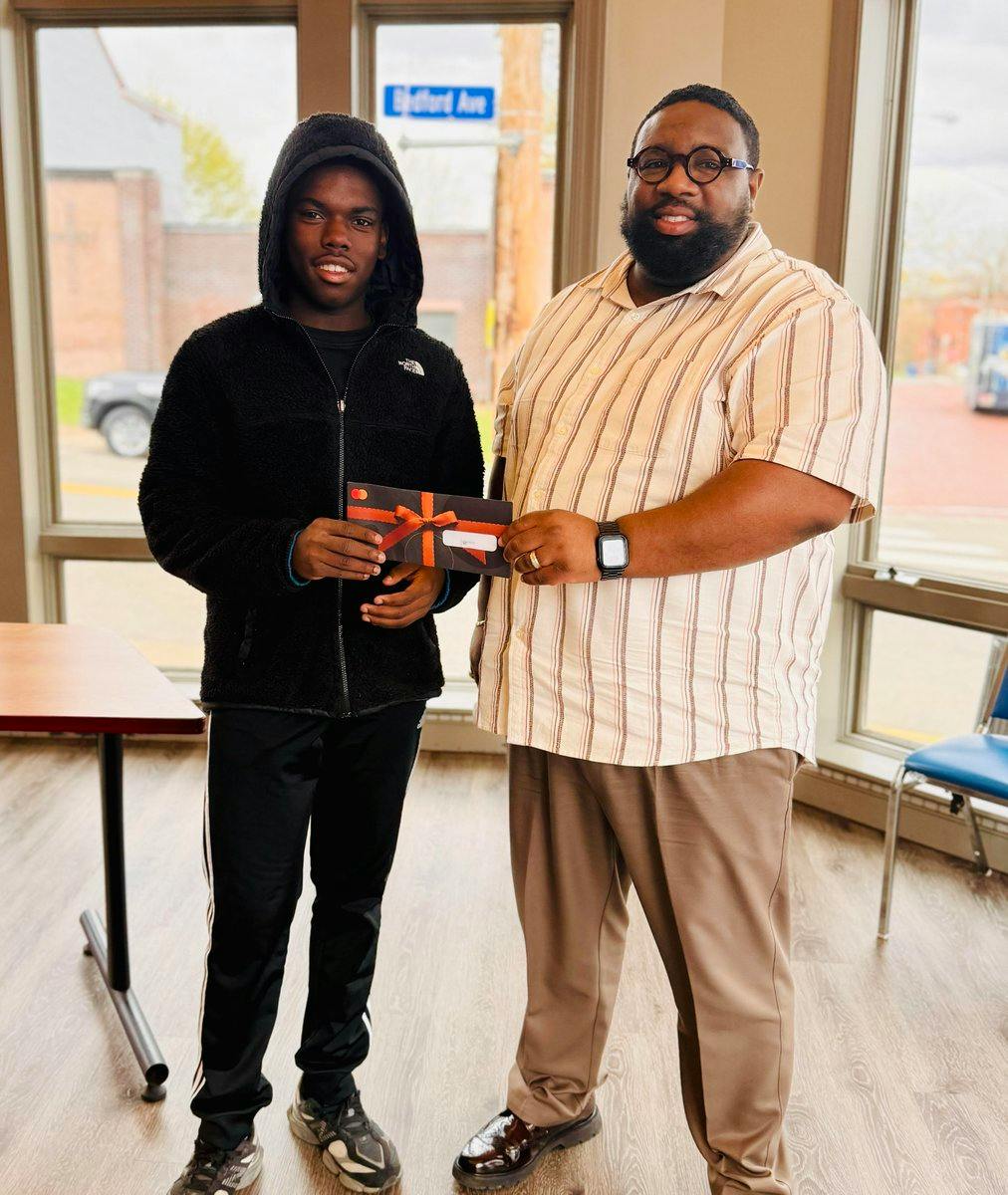 A Summer Learn & Earn participant and Resident Sustainability Manager Lloyd C. Wilson Jr.