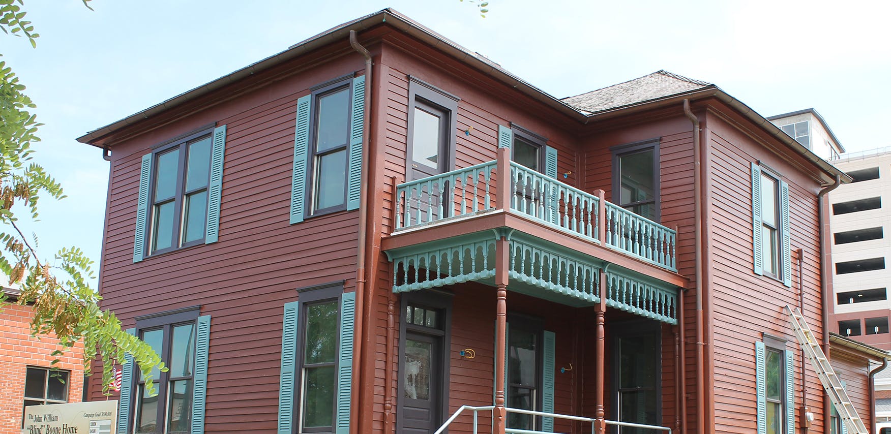 Exterior of Blind Boone home 