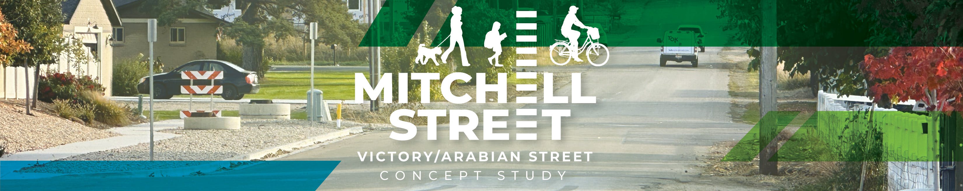 Banner image of Mitchell Street with project logo