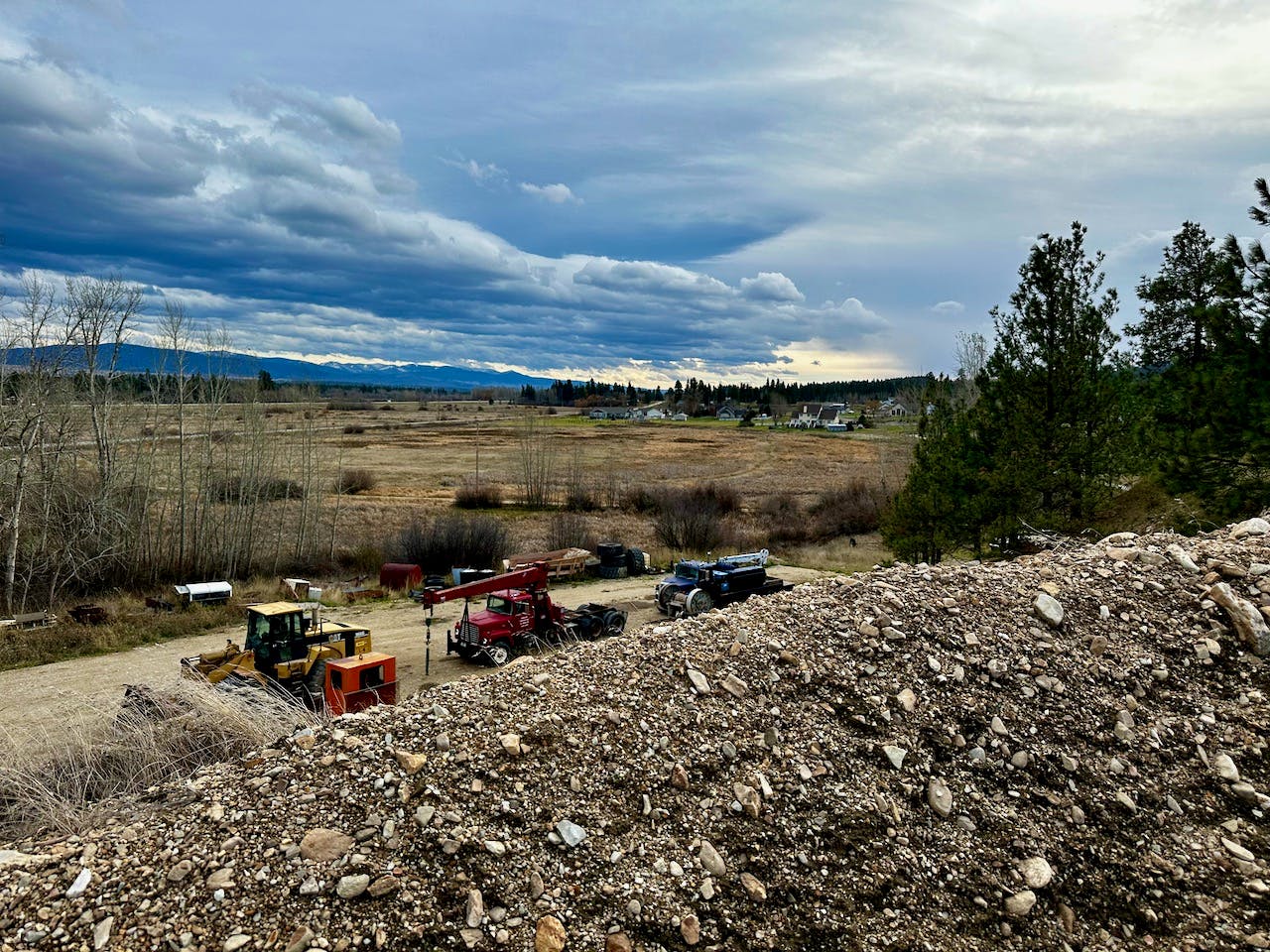 Residential to SE - from top of berm