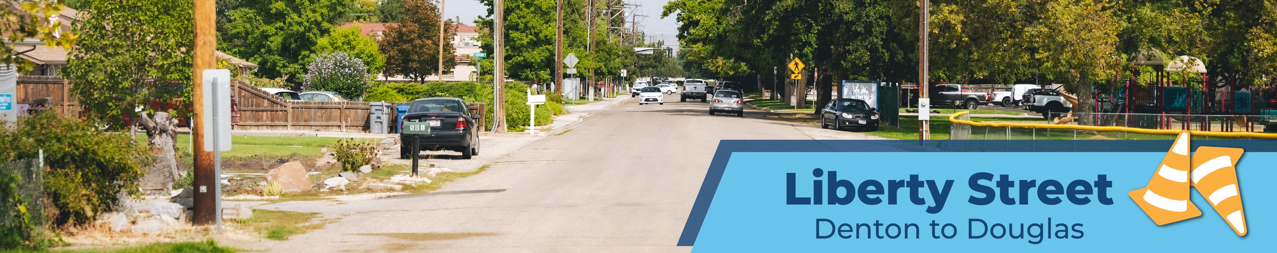 Liberty Street between Denton Street and Douglas Street.