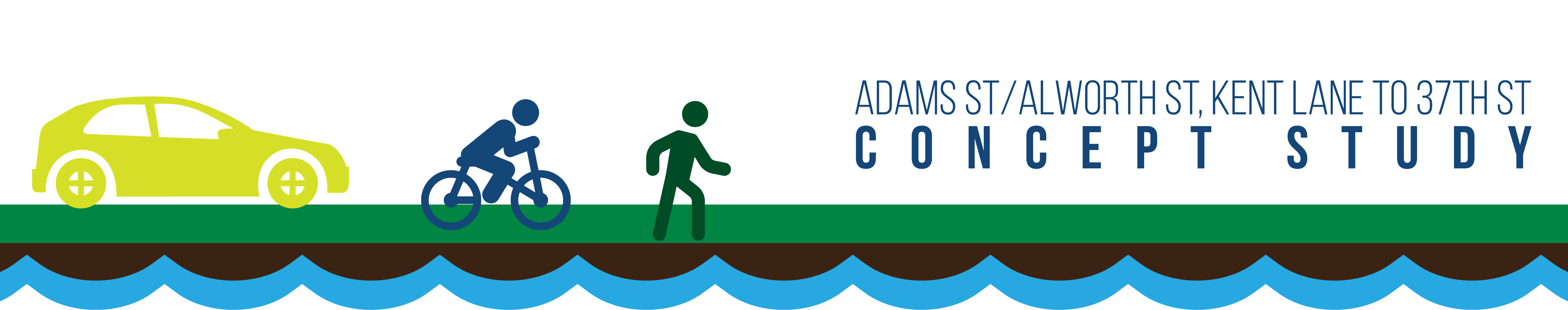 Adams Street/Alworth Street, Kent Lane to 37th Street Concept Study
