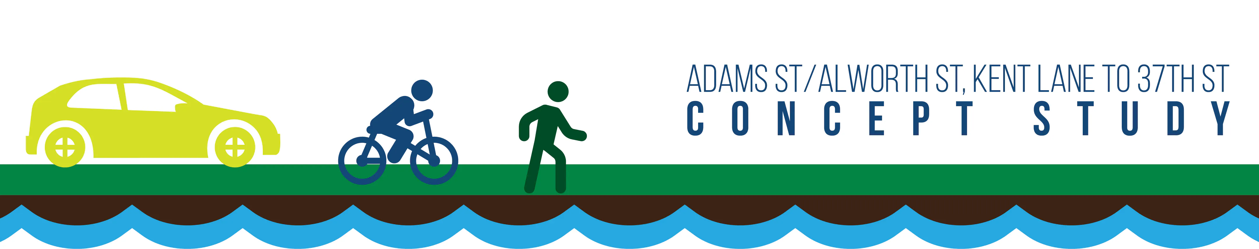 Adams Street/Alworth Street, Kent Lane to 37th Street Concept Study