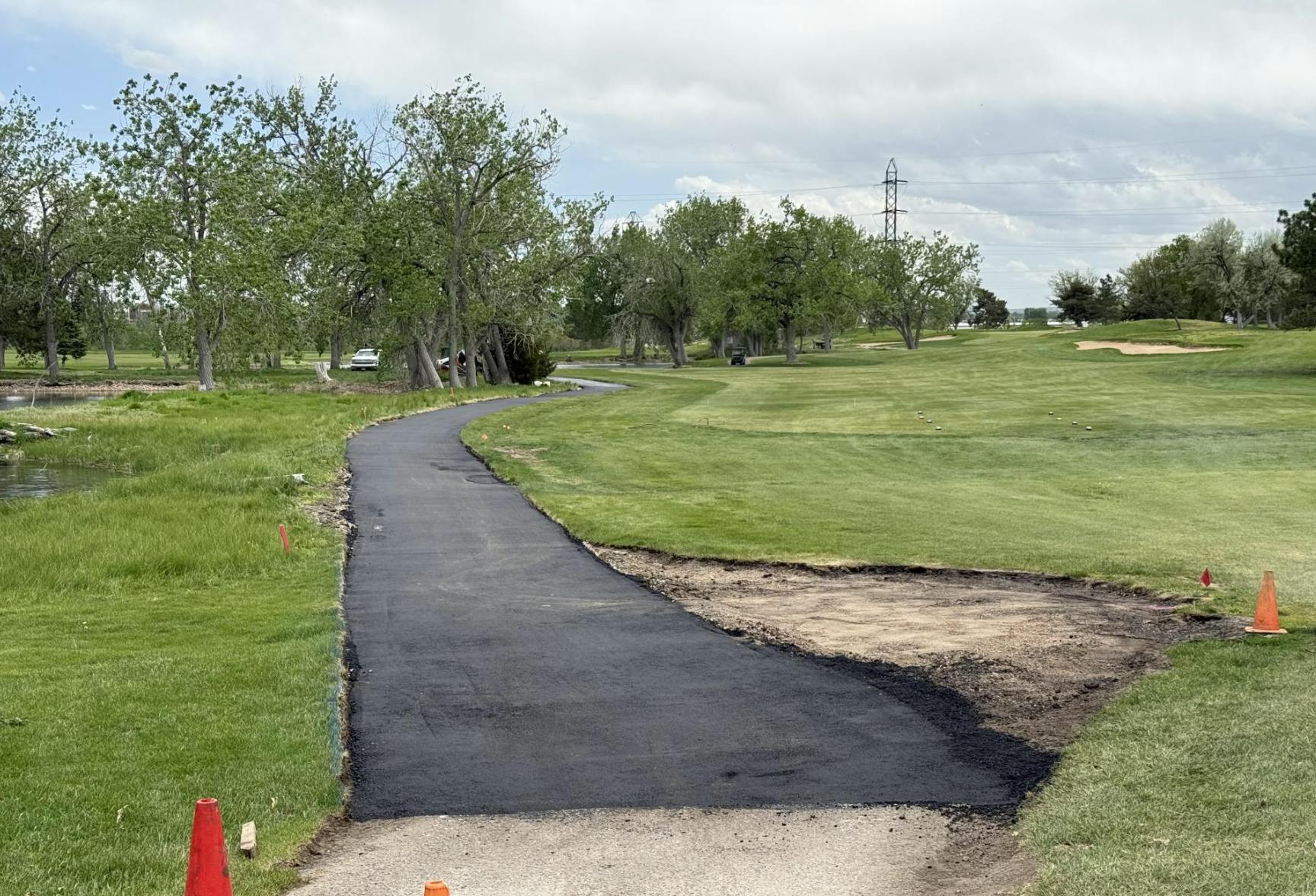 Hole #12 New Asphalt Cart Path - Completed May 16, 2025