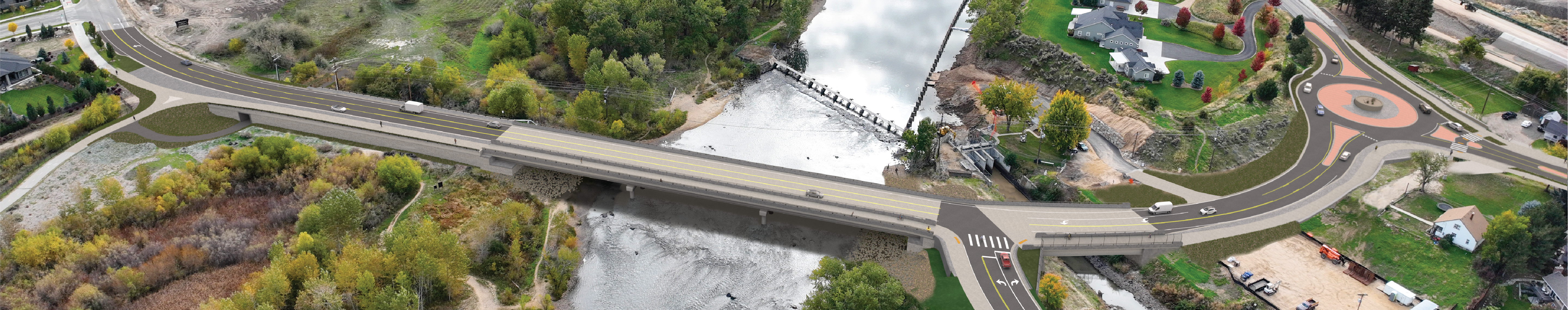 Eckert Road Bridge and Eckert/Boise Intersection Rendering