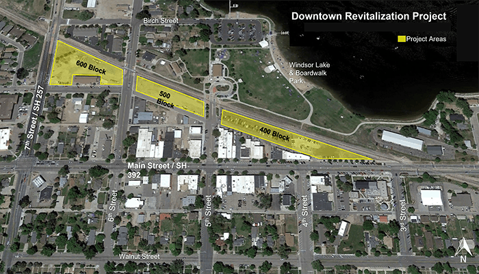 Location of the Downtown Revitalization Project Area