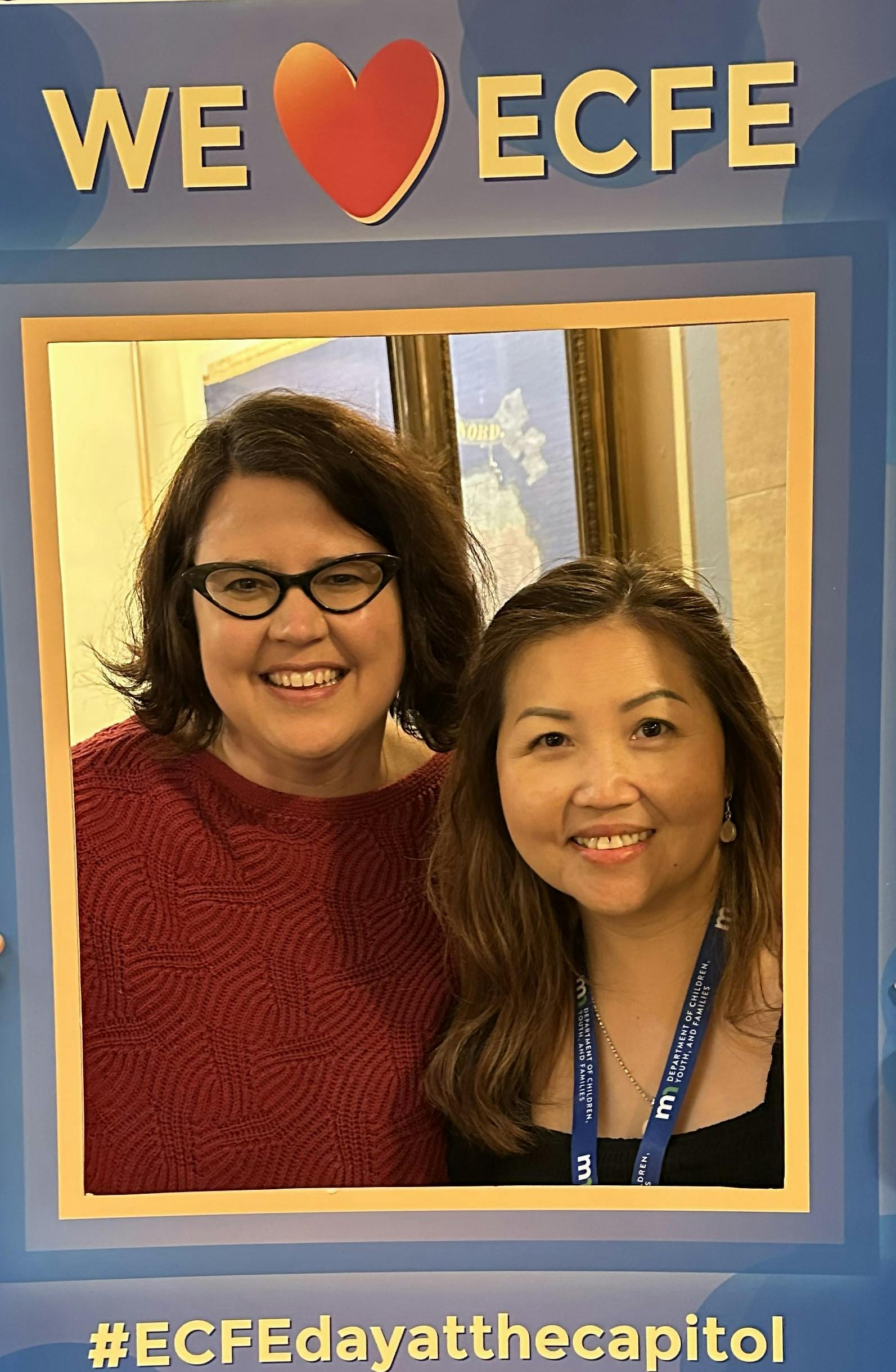 Team member, Mi Yang and Darcy Rodriguez