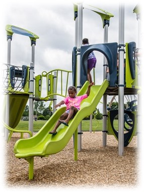 Short slide for younger children