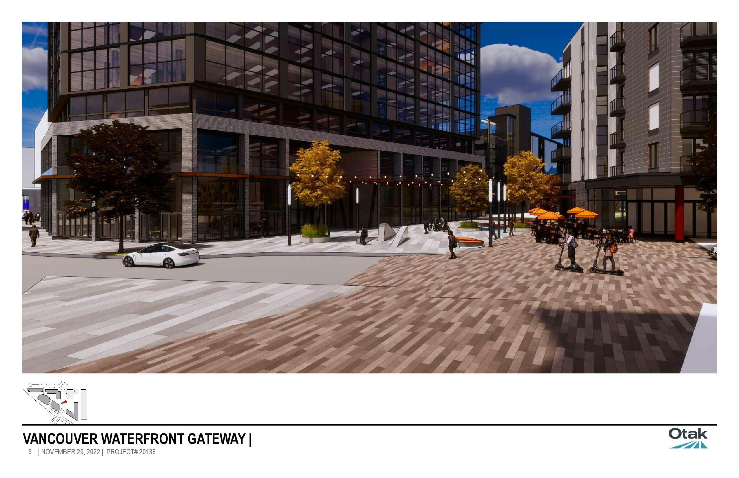 Looking Toward the Retail Plaza